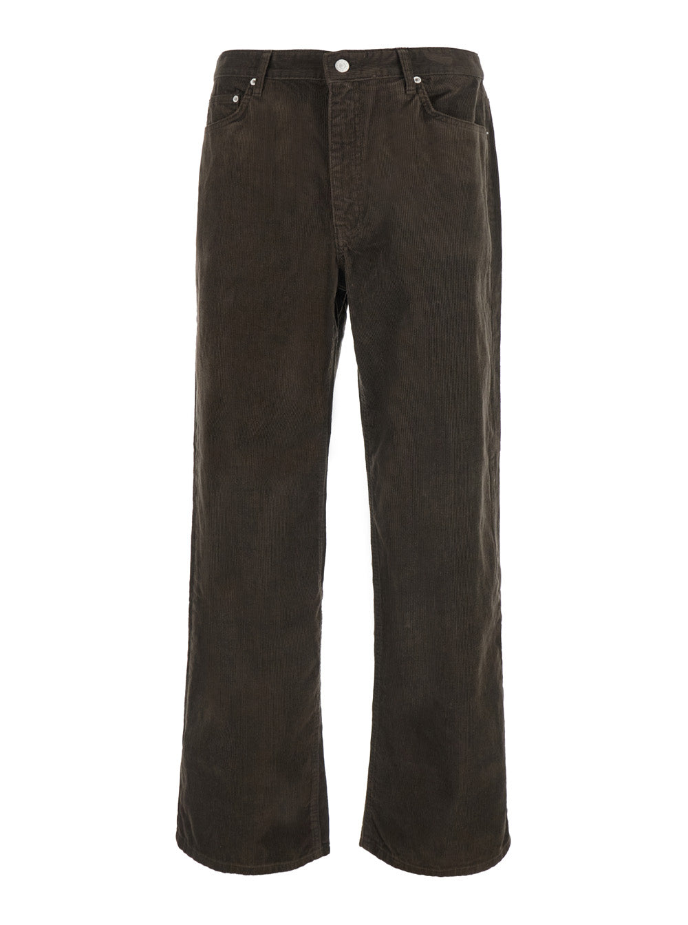 Dunst Wide Corduroy Trousers — Brown - M by Dunst