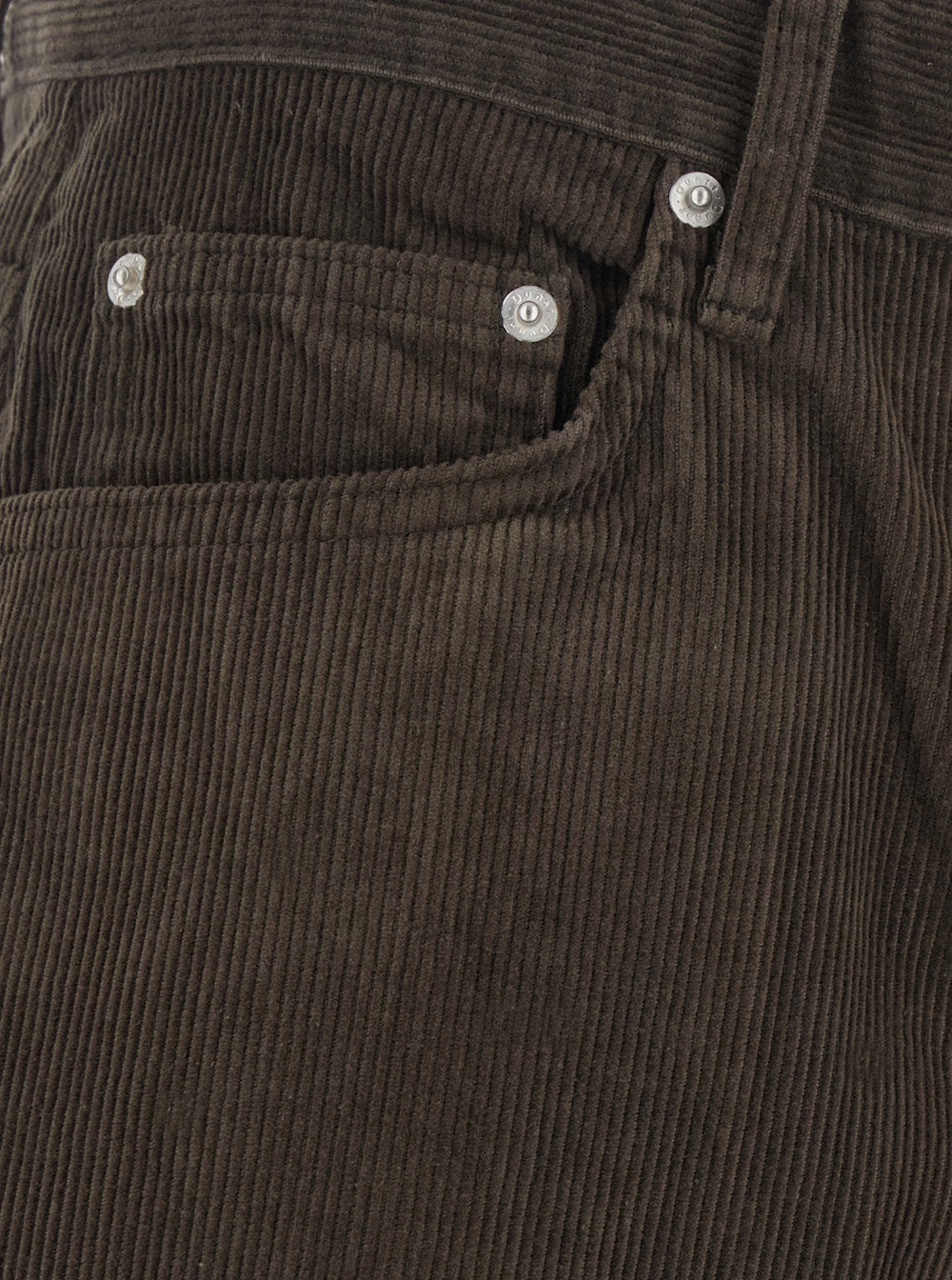 Dunst Wide Corduroy Trousers — Brown - M, view 3