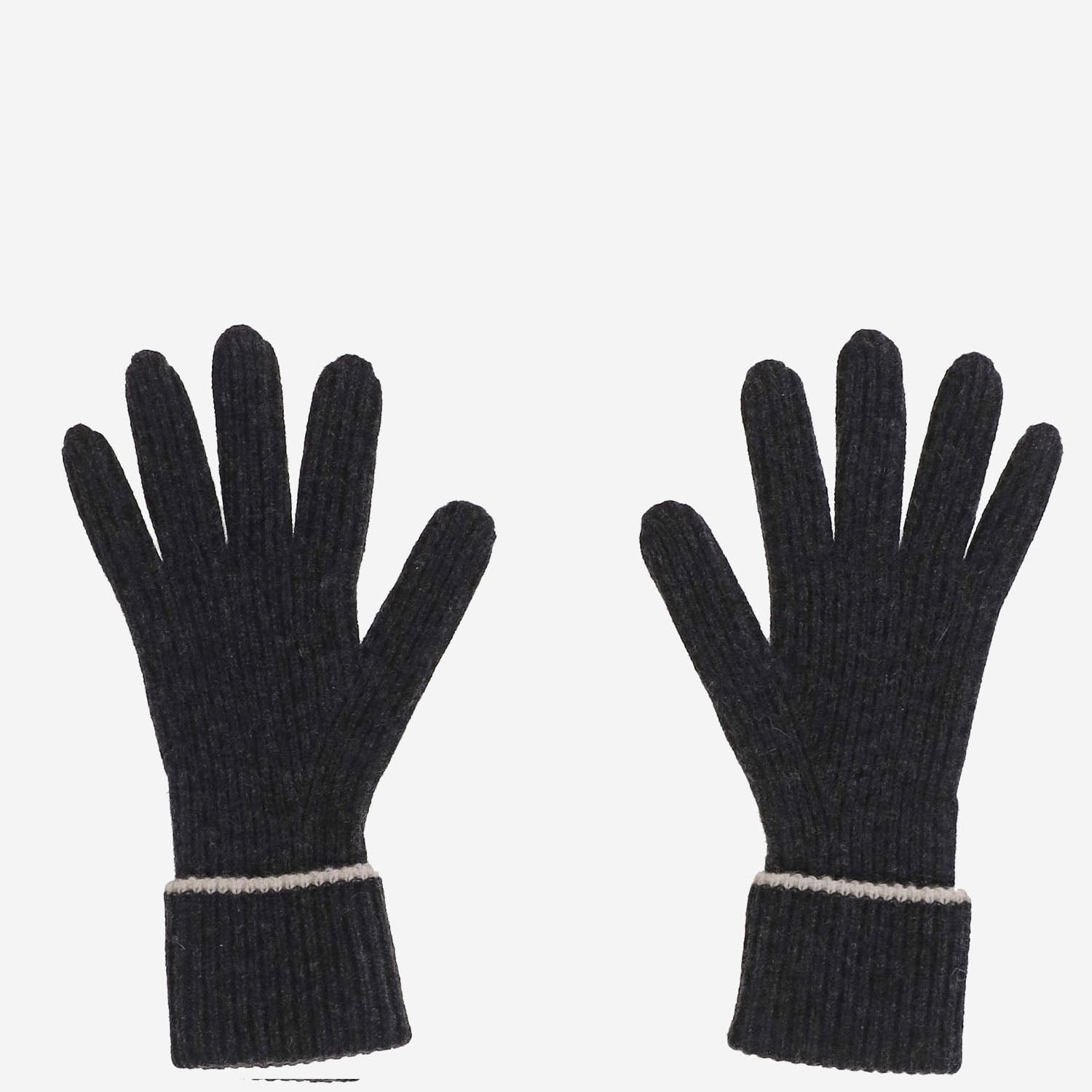 Arch4 Ribbed Cashmere Gloves — Gray - S by Arch4
