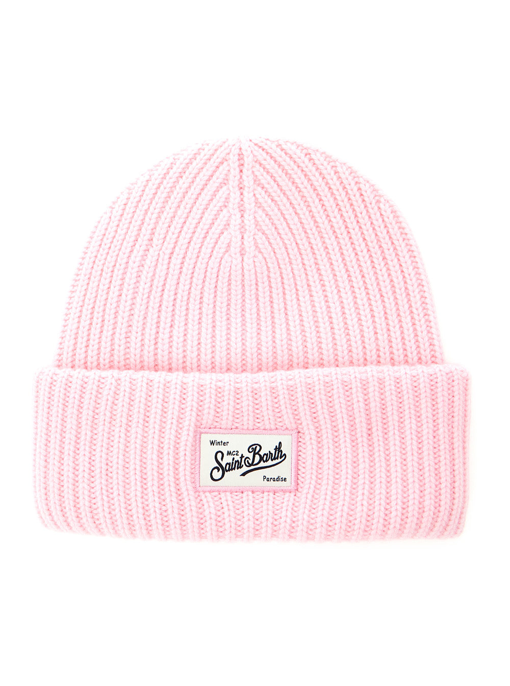 Mc2 Saint Barth BRR000102285M Knitted Wool Cashmere Winter Hat — Pink - M/L by MC2 Saint Barth
