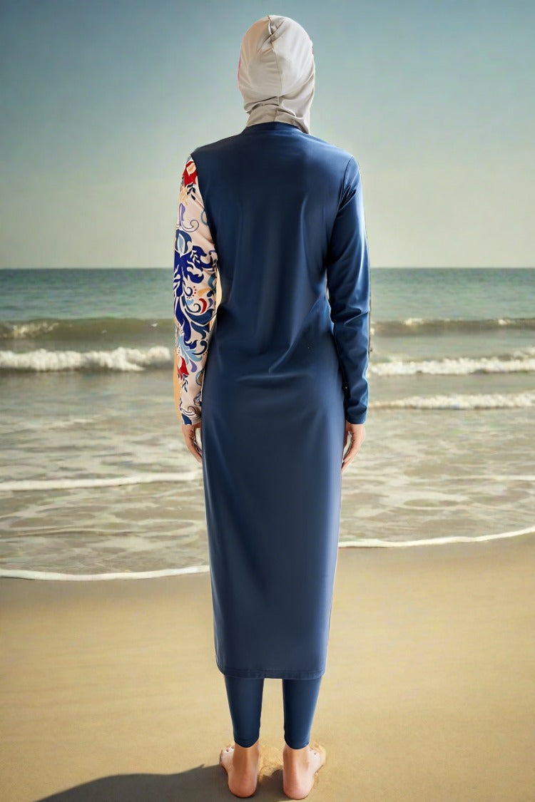 Aqua Modest: Stylish 3-Piece Burkini Swimsuit Set, view 3