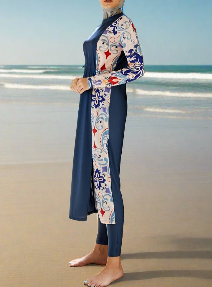 Aqua Modest: Stylish 3-Piece Burkini Swimsuit Set, view 4