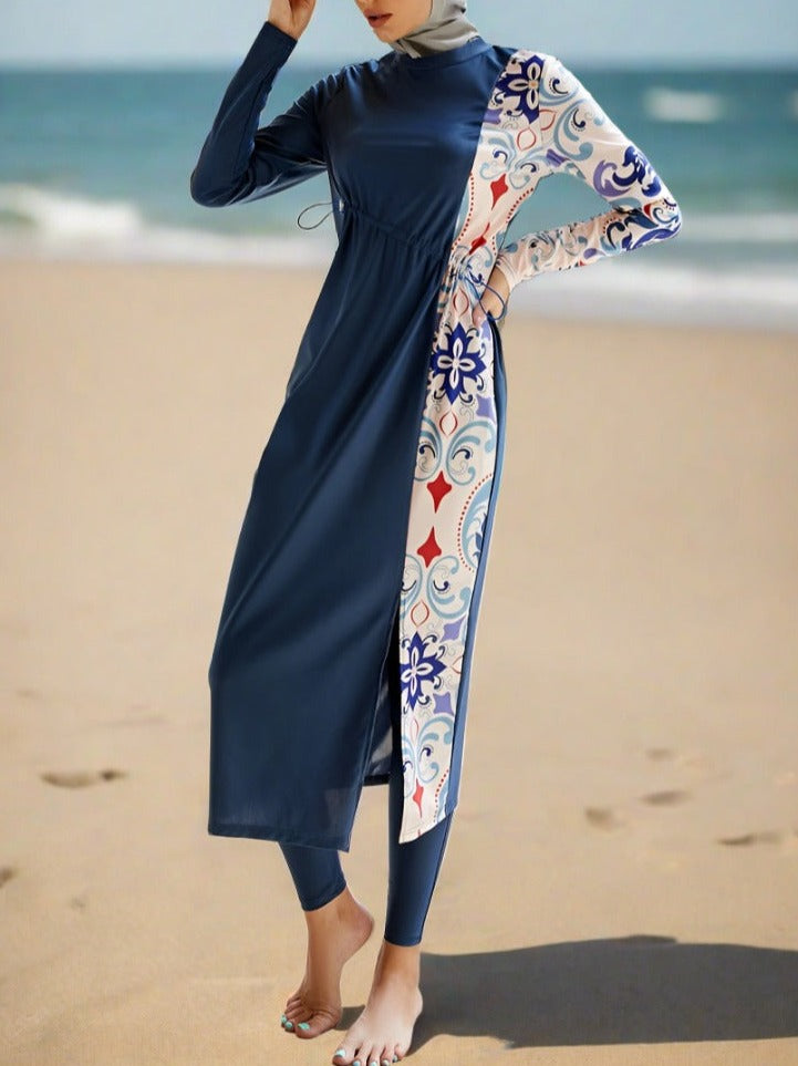 Aqua Modest: Stylish 3-Piece Burkini Swimsuit Set, view 5