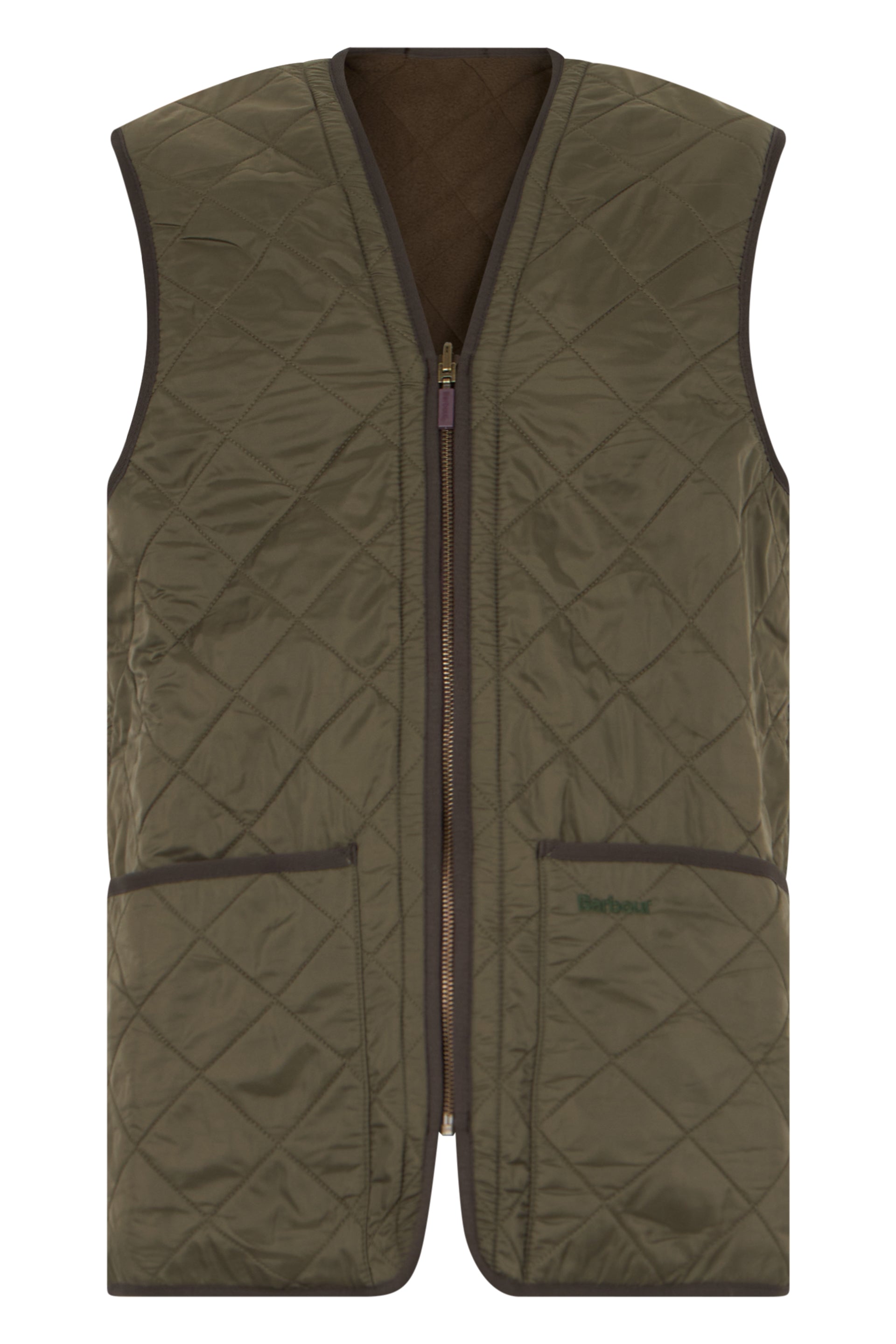 Barbour Diamond-Quilted Polyamide Vest — Olive by Barbour