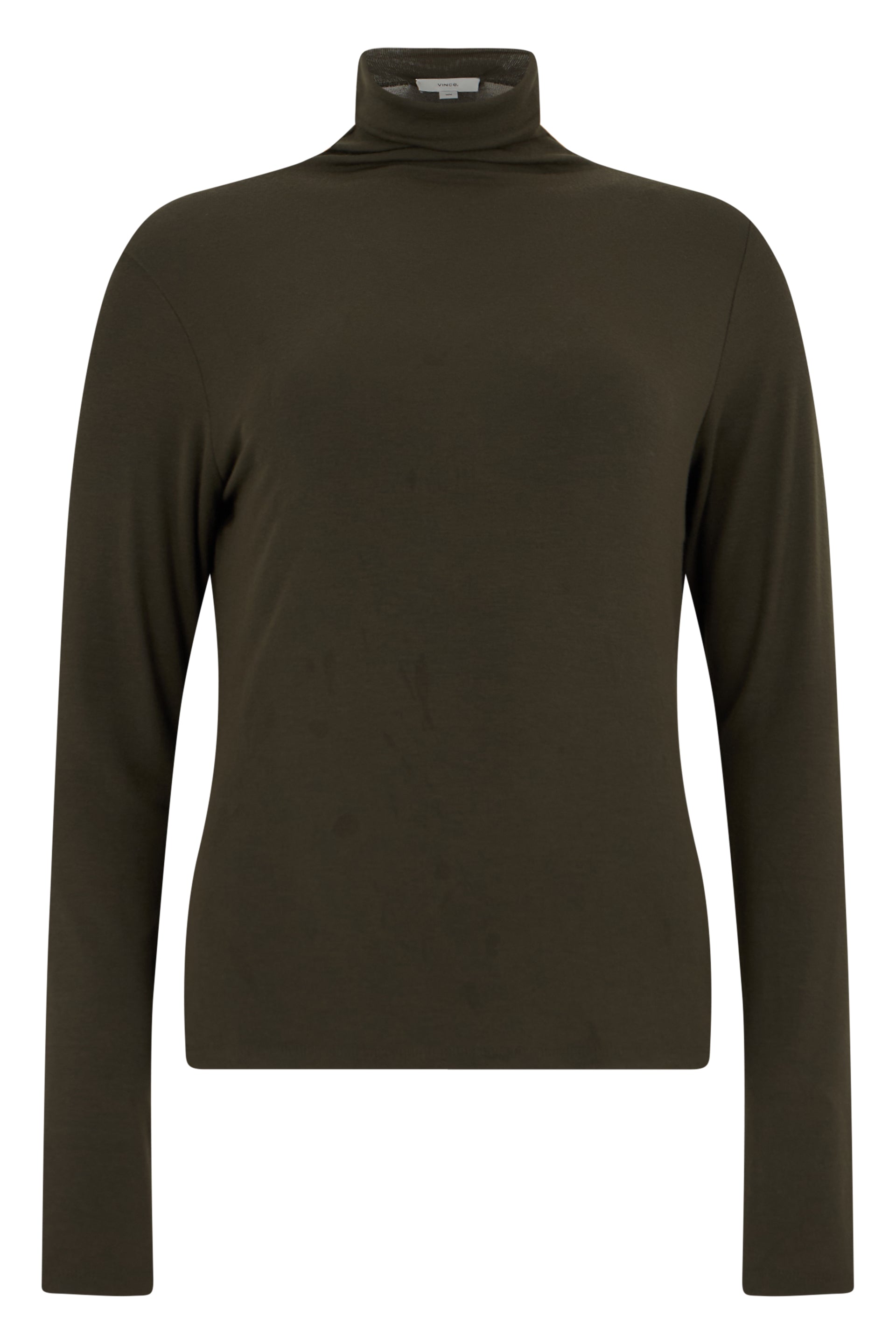 Vince Modal Turtleneck Top — Black by Vince