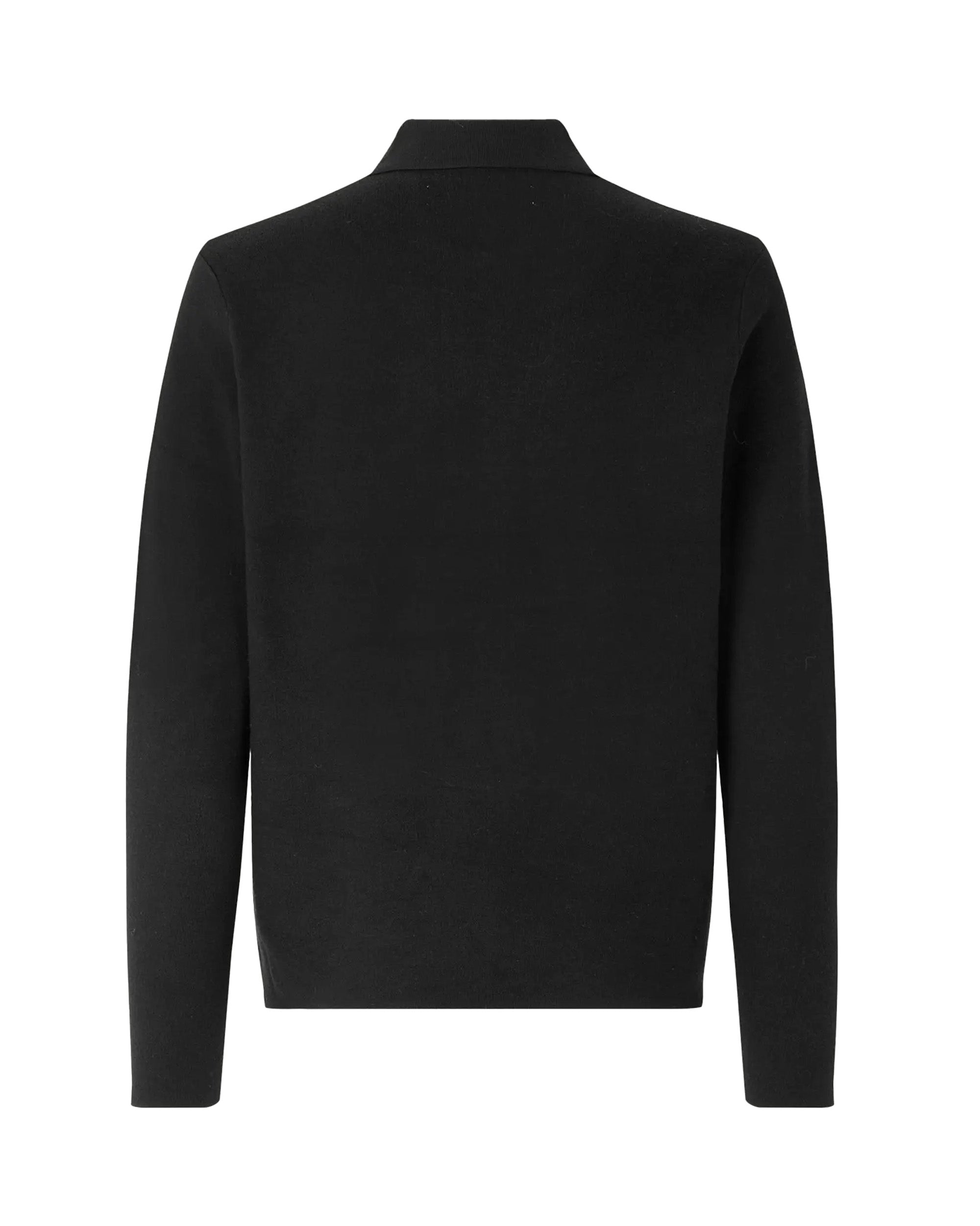 Samsoe Samsoe Polo Sweater — Black, view 2