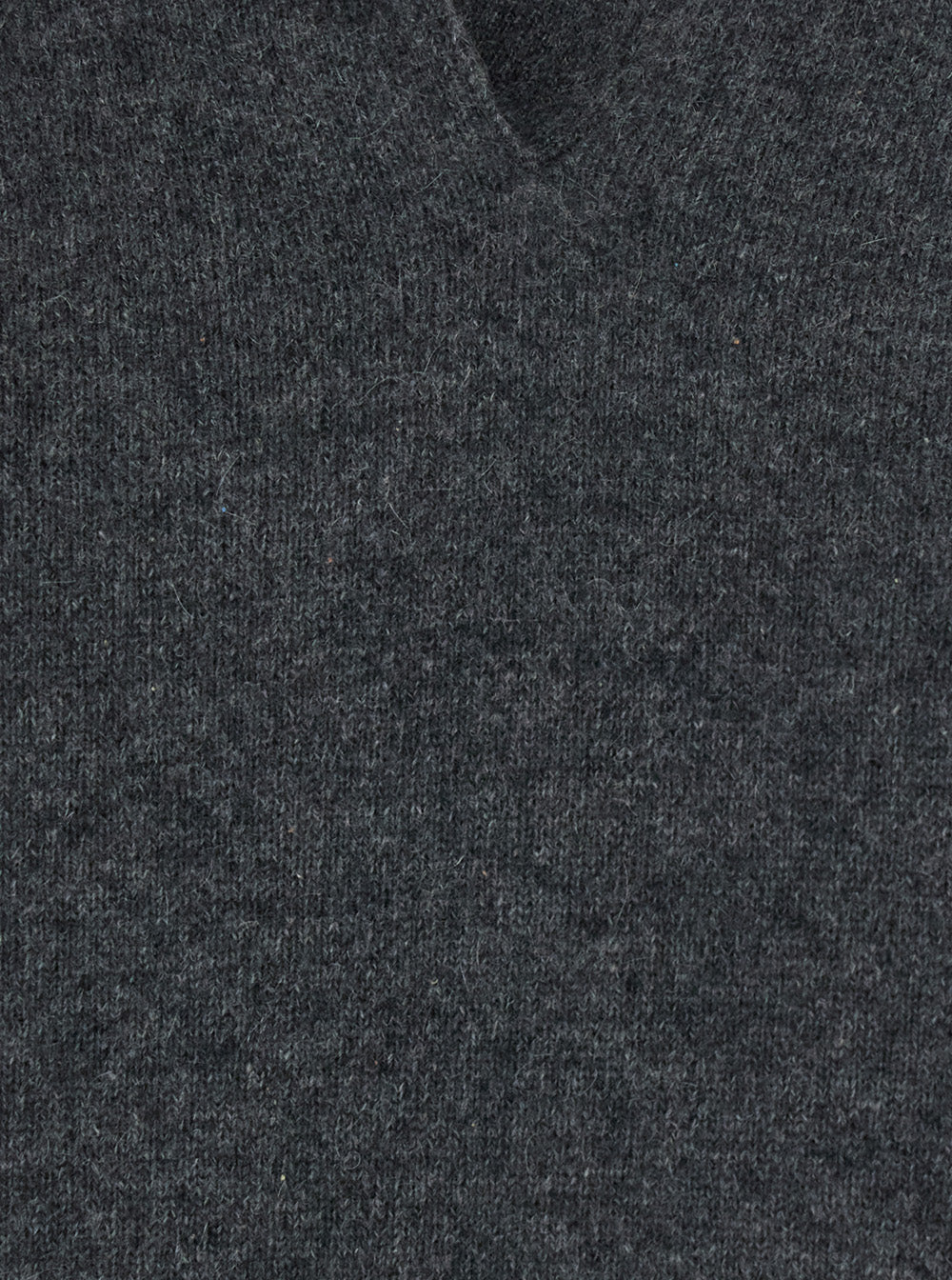 Leplain Polo Neck Cashmere Sweater — Gray, view 3