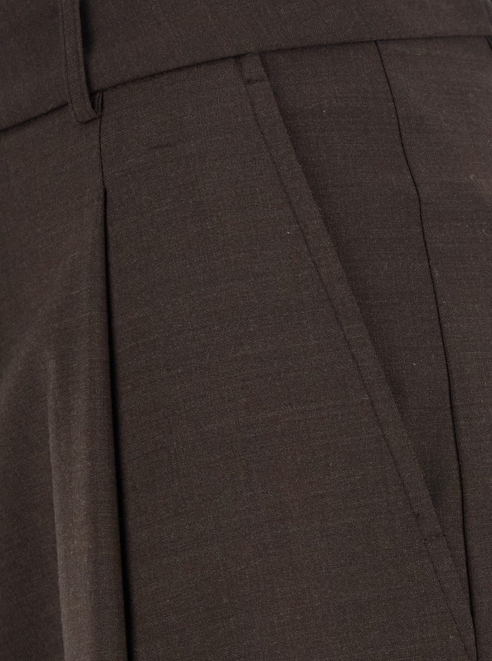 Merci Tech Fabric Trousers — Brown, view 3