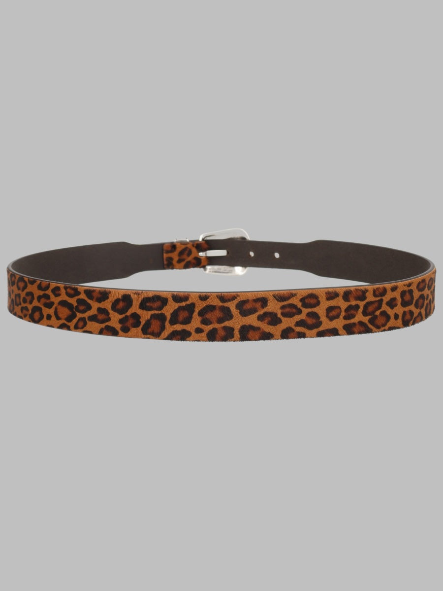 Amish Western-Style Leather Belt — Brown, view 2