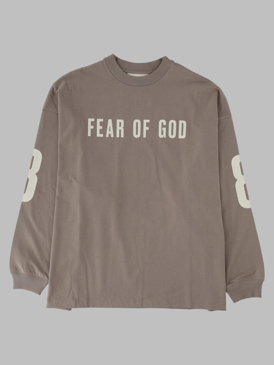 Fear Of God Essentials Crewneck Cotton Long-Sleeved T-Shirt — Beige by Fear Of God Essentials