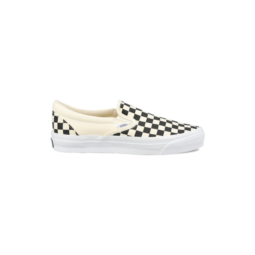 Vans Checkerboard Canvas Sneakers — Black - 6.5 by Vans