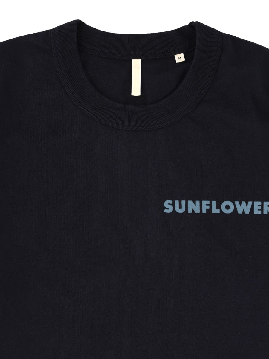 Sunflower Logo-Embroidered T-Shirt — Blue, view 3