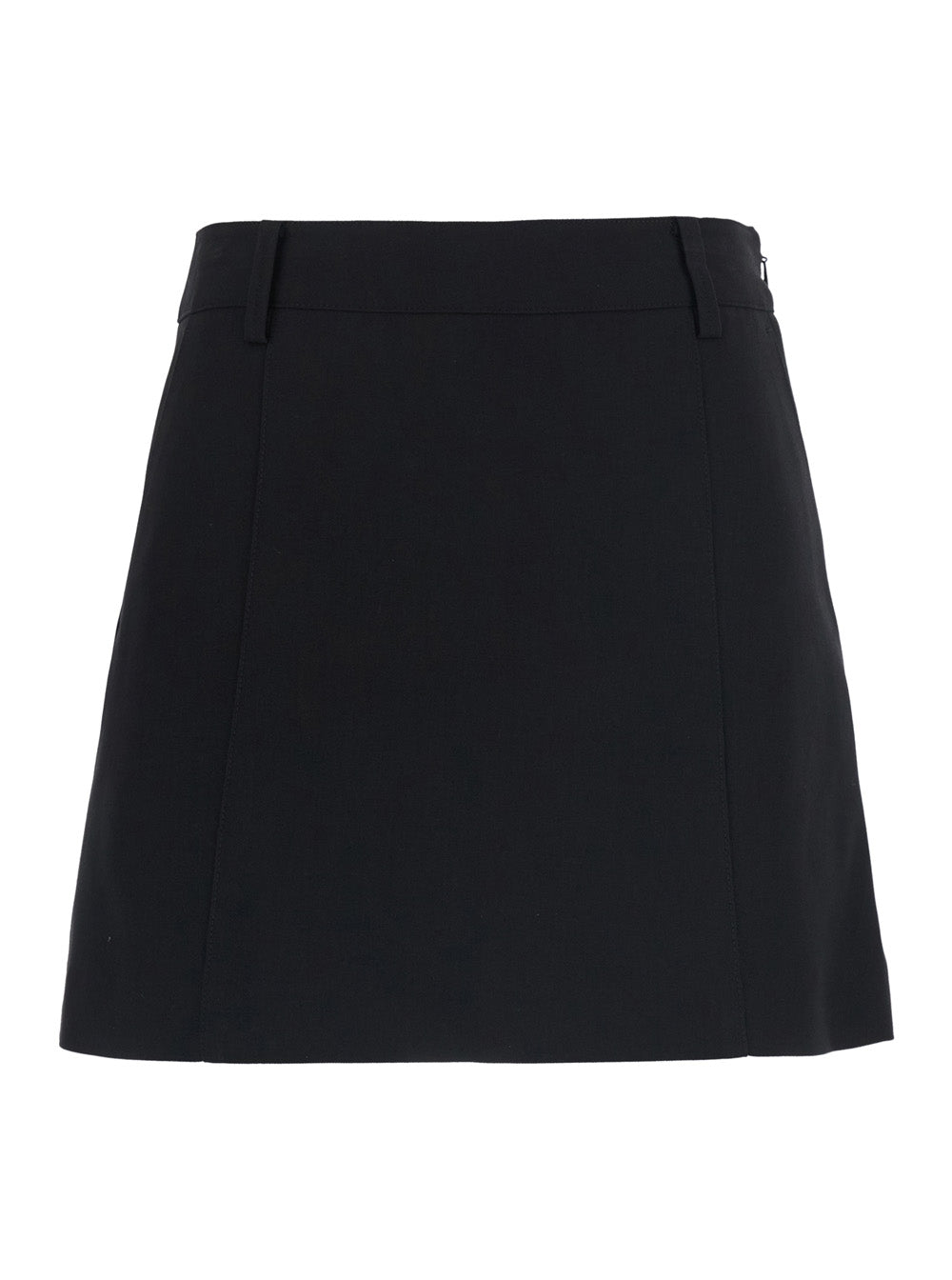 Dunst Wool Blend Mini Skirt — Black by Dunst