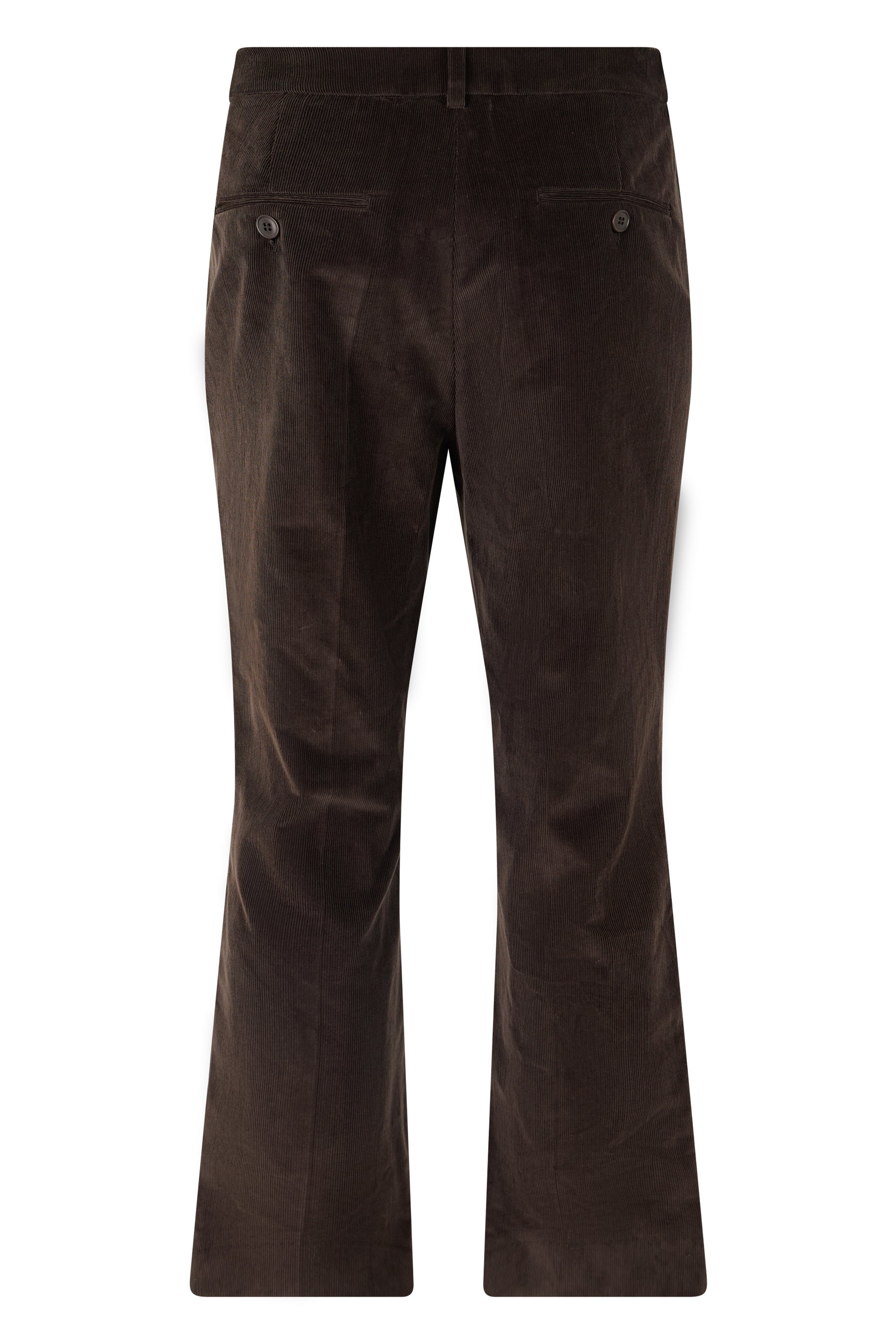 Weekend Max Mara Flared Cotton Trousers — Chestnut, view 2