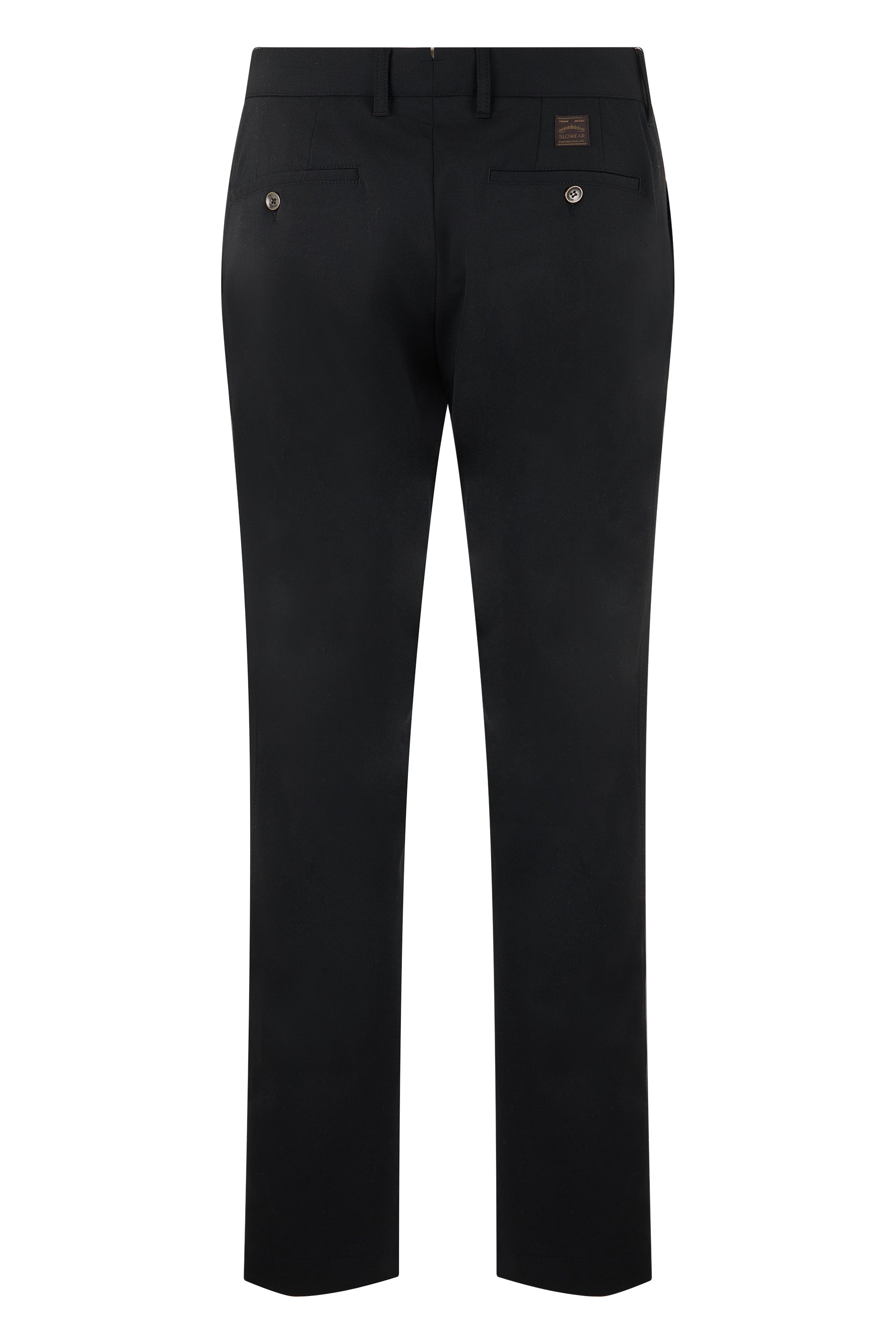 Slowear Wool Blend Trousers — Black, view 2