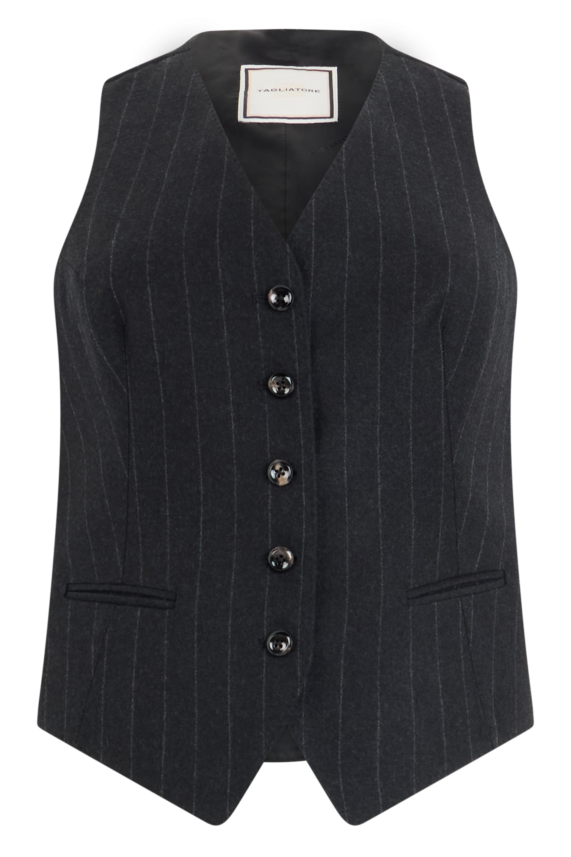 Tagliatore Gracie Vest — Gray - 42 by Tagliatore