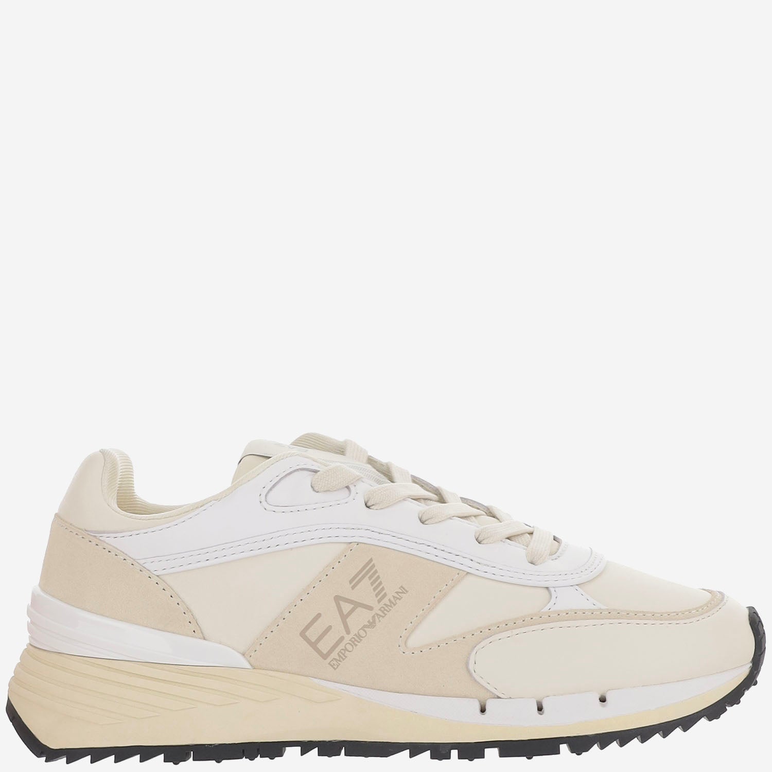 EA7 Leather and Mesh Sneakers — Multicolor - 10, view 4