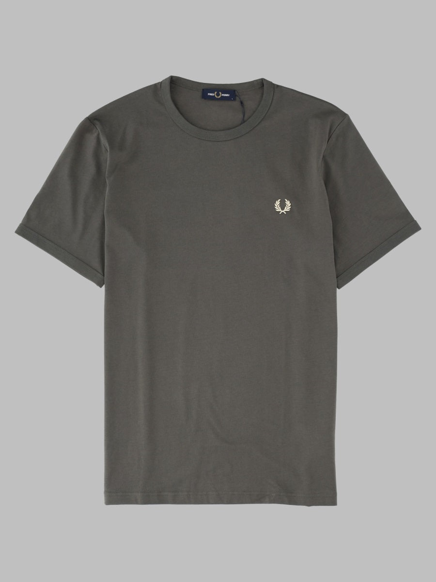 Fred Perry Ringer T-Shirt — Charcoal by Fred Perry