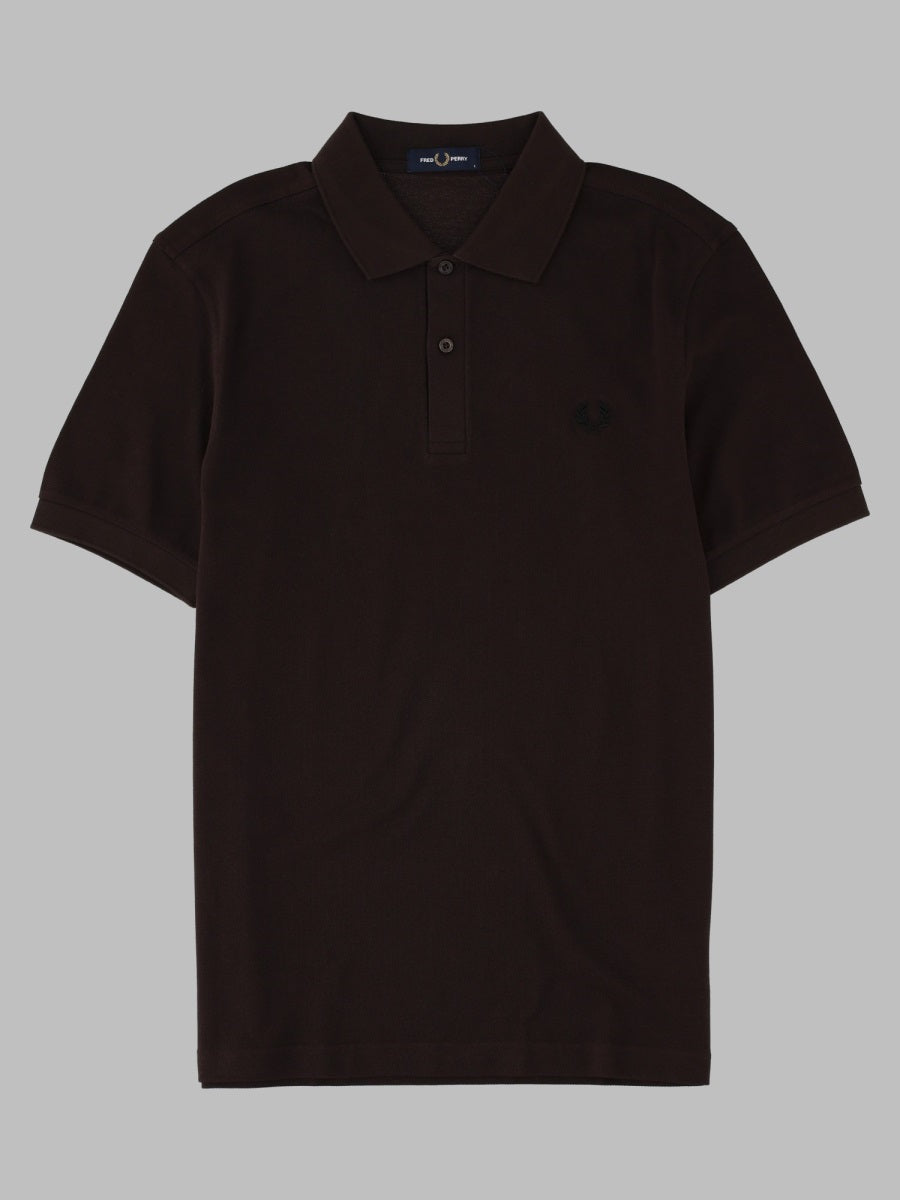Fred Perry Cotton Logo Polo Shirt — Brown by Fred Perry