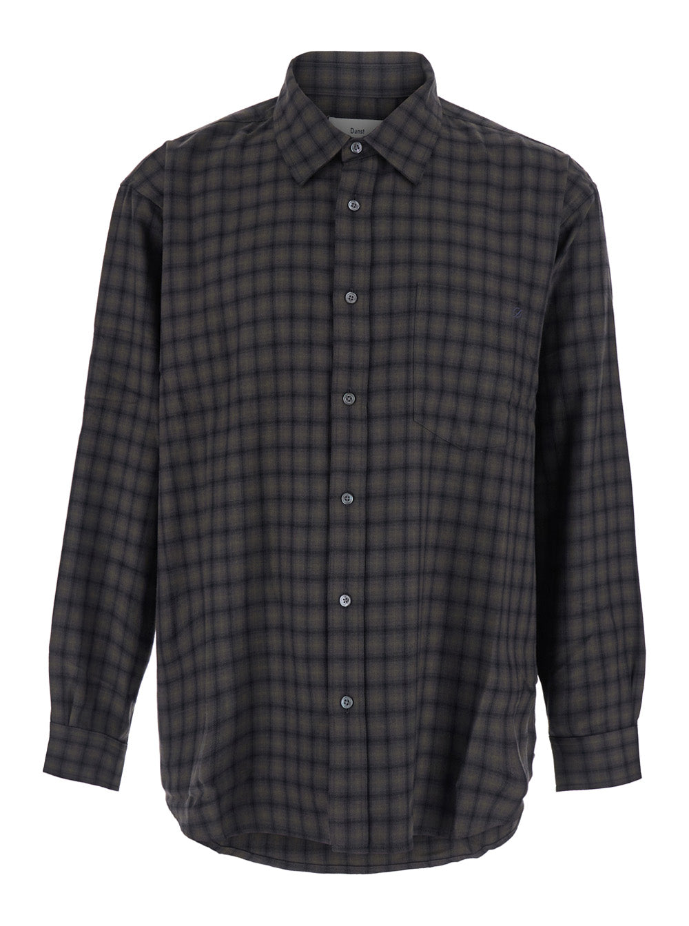 Dunst Checked Flannel Shirt — Green by Dunst