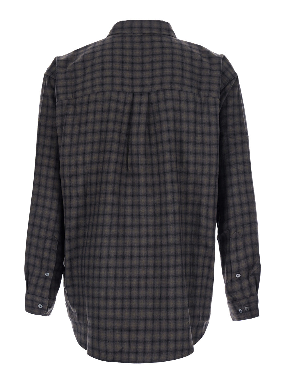 Dunst Checked Flannel Shirt — Green, view 5