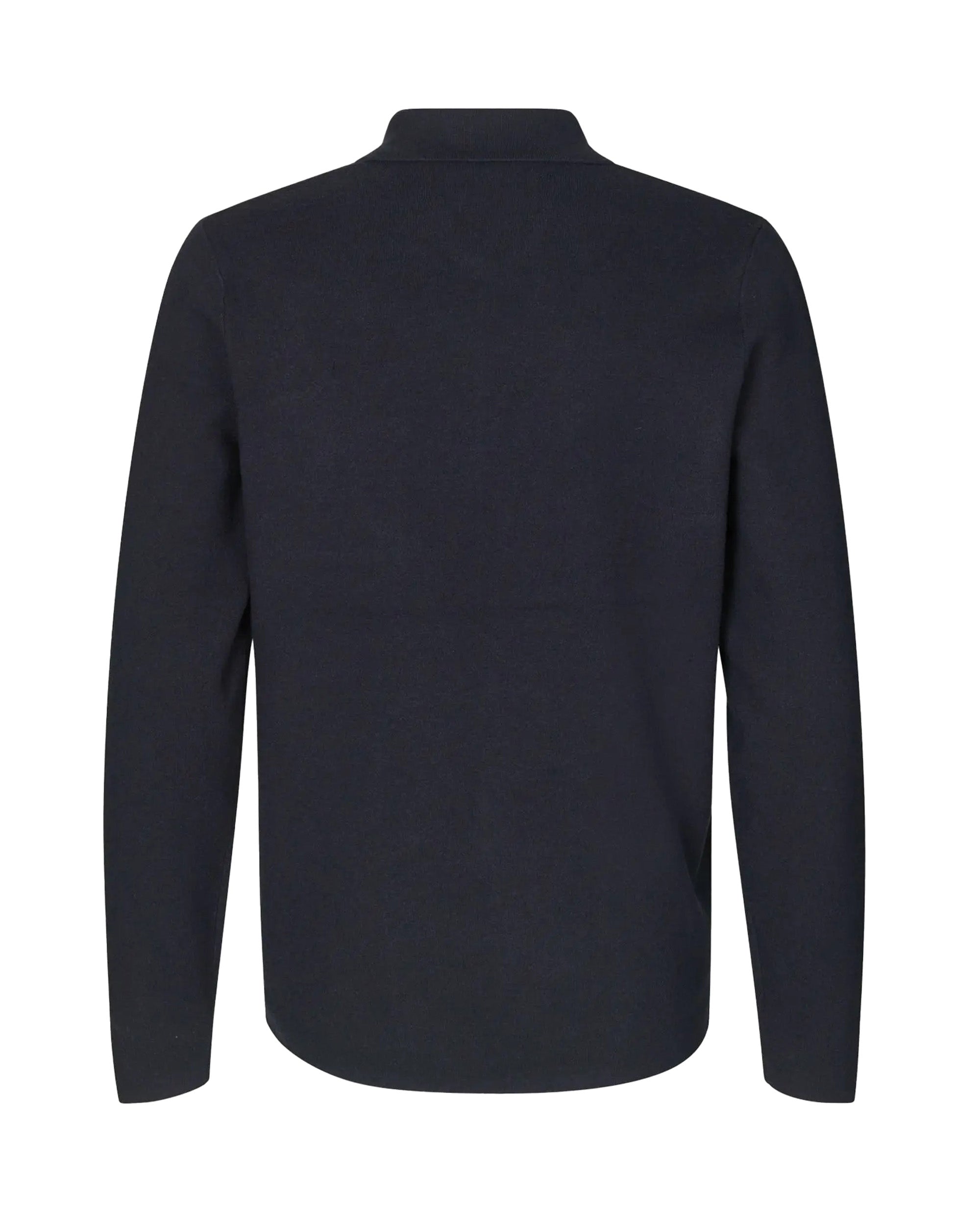 Samsoe Samsoe Zip-Up Lenzing Ecovero Viscose Cardigan — Blue, view 2