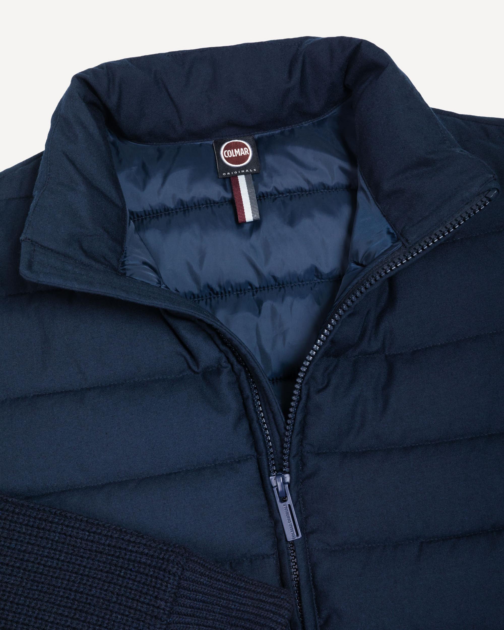 Colmar Hybrid Padded Down Jacket — Navy, view 3