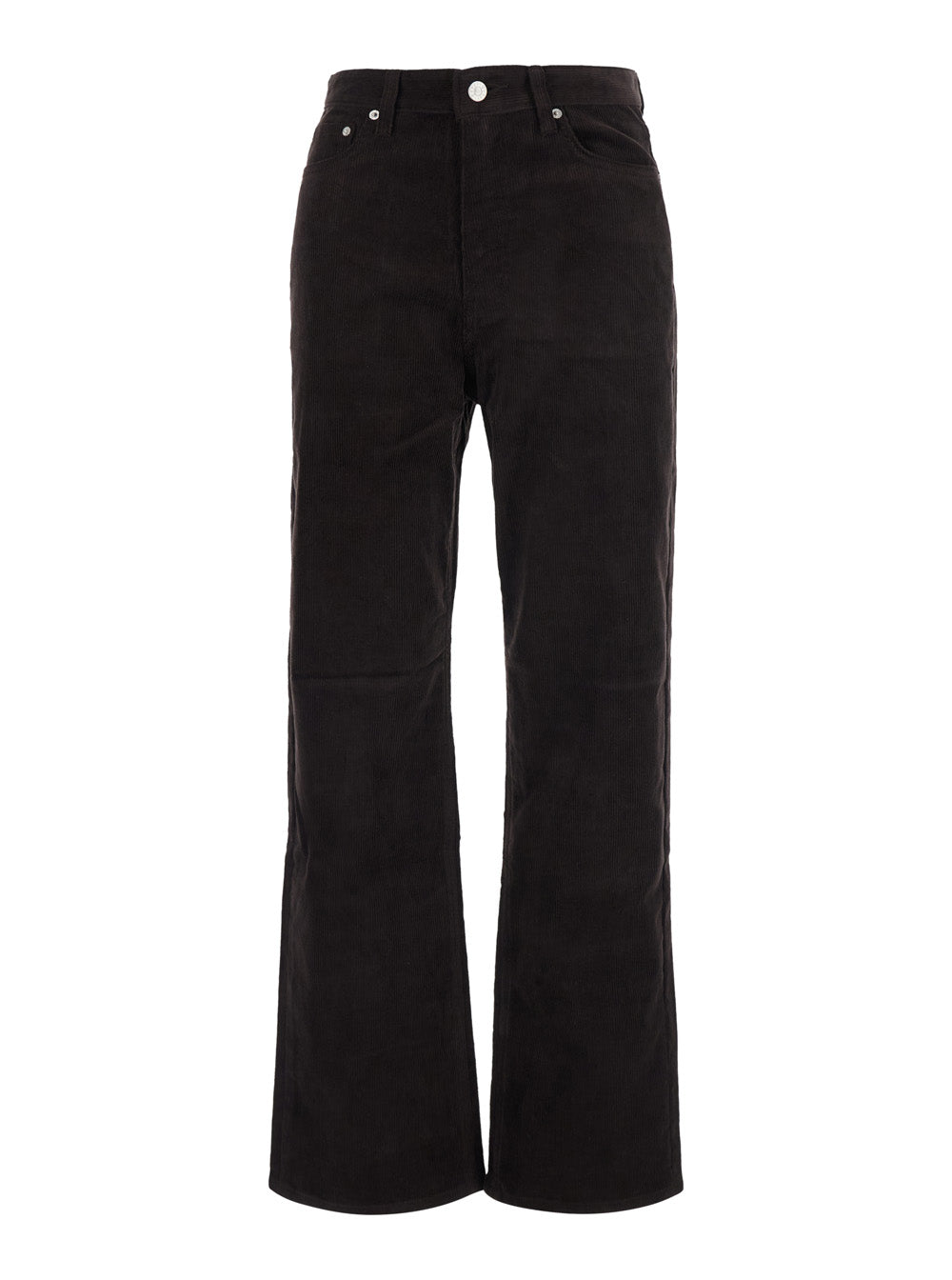 Dunst Straight Corduroy Trousers — Brown by Dunst