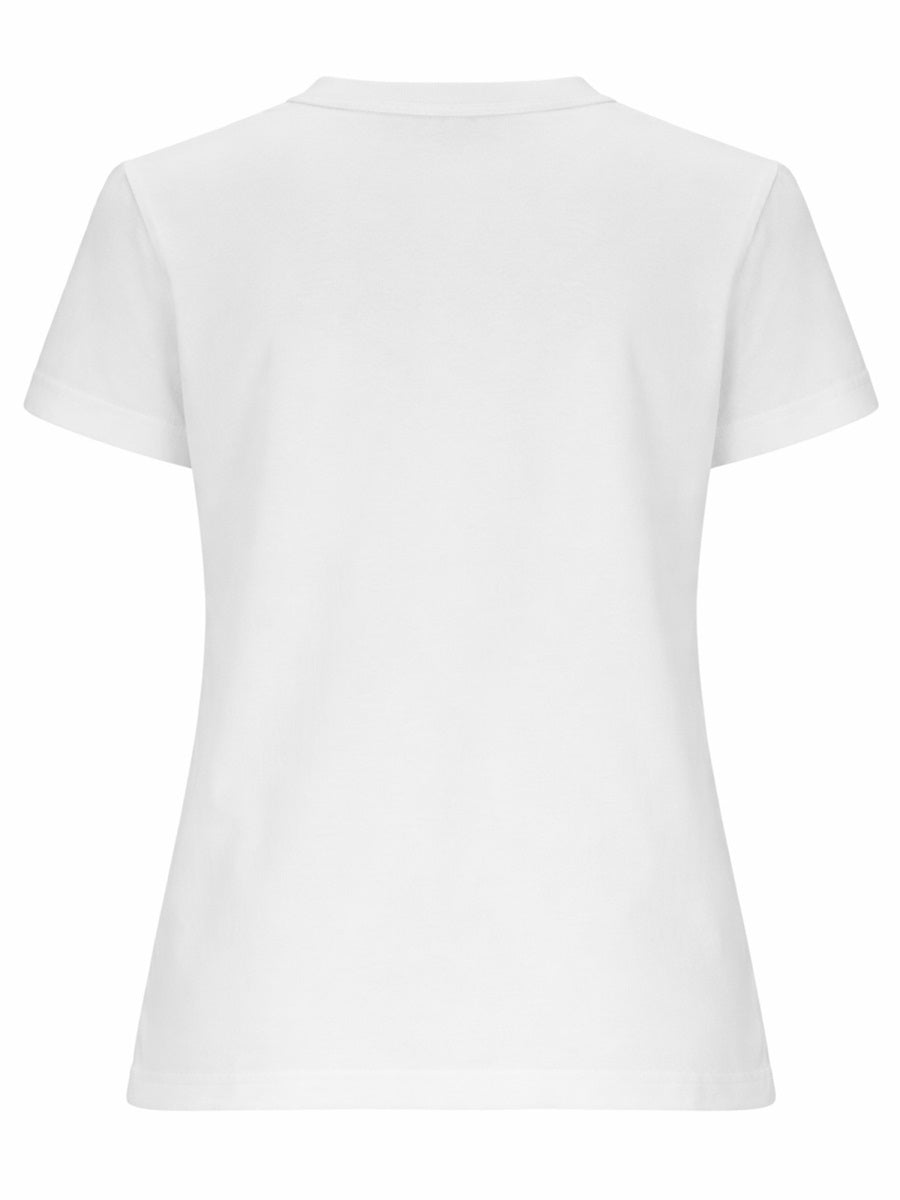 MSGM Logo Print T-Shirt — White, view 2