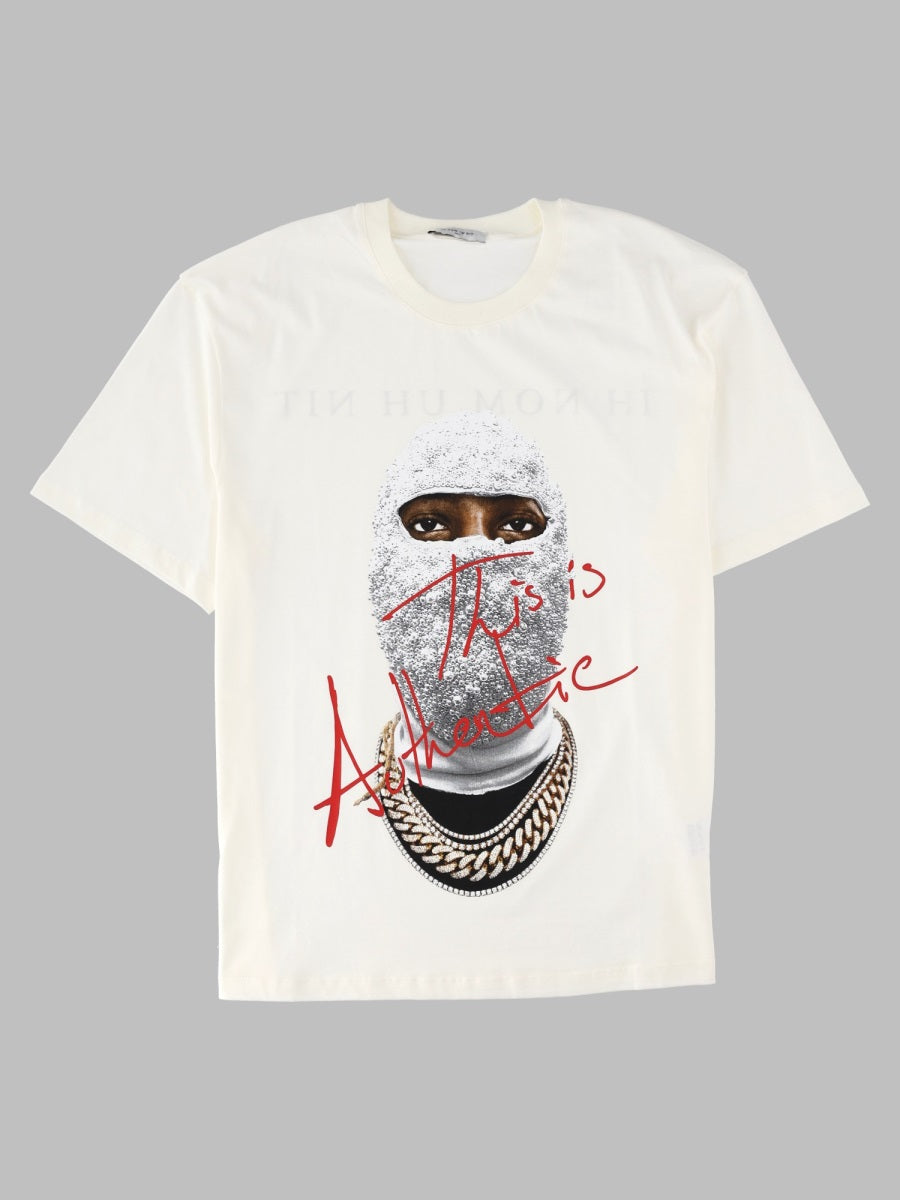 Ih Nom Uh Nit Authentic Graphic Print T-Shirt — White by Ih Nom Uh Nit