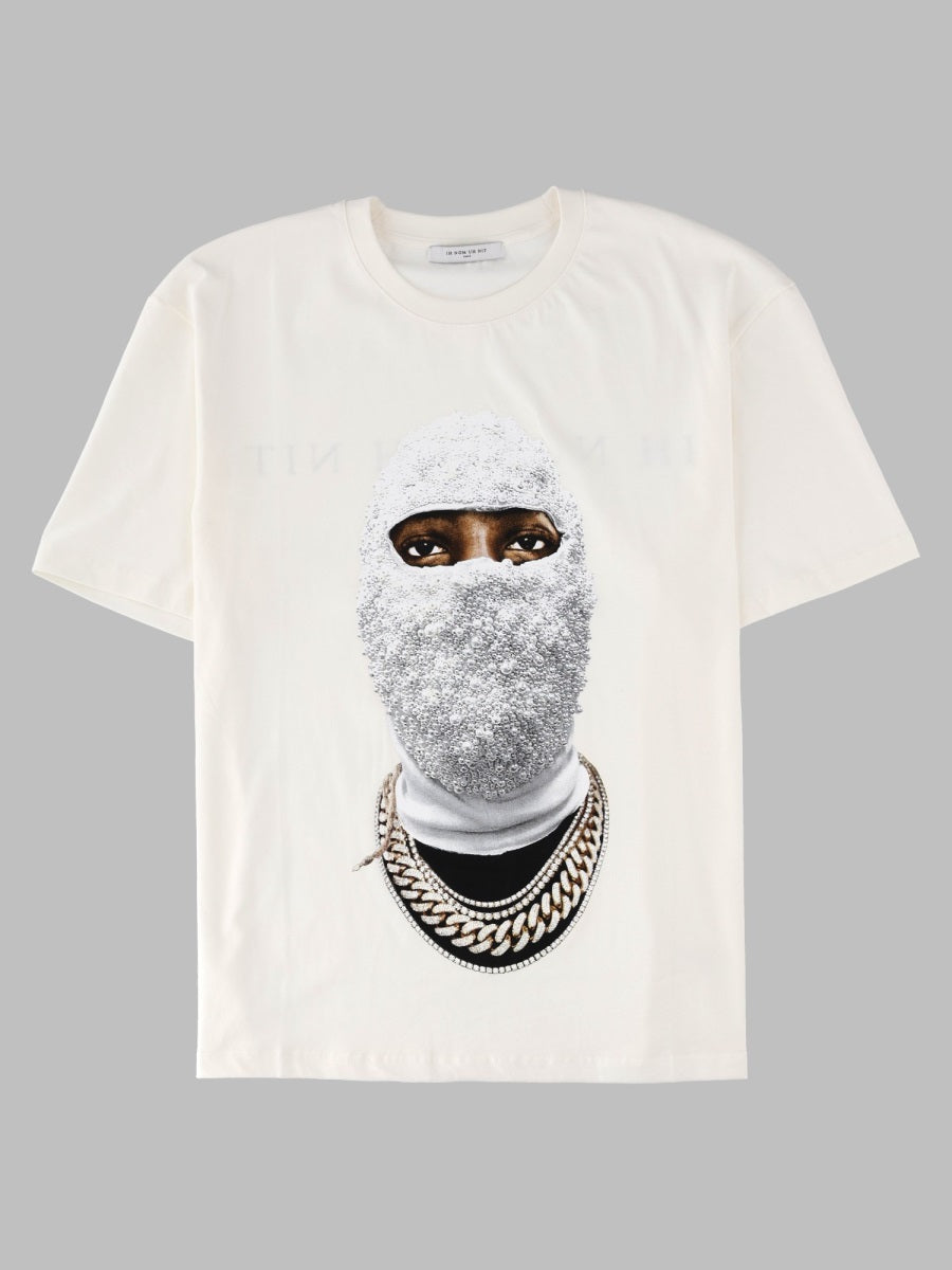 Ih Nom Uh Nit Mask Future Graphic Print T-Shirt — White by Ih Nom Uh Nit