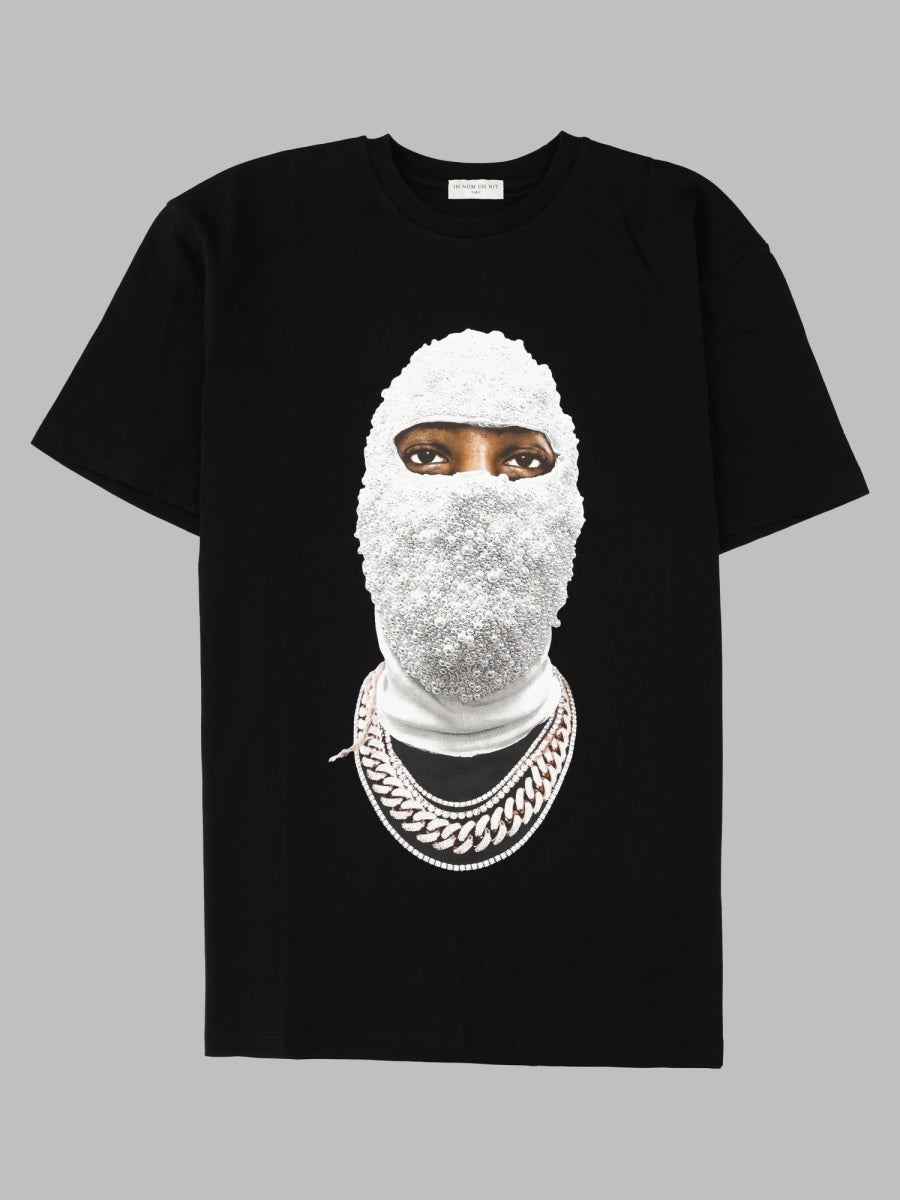 Ih Nom Uh Nit Mask Future Graphic Print T-Shirt — Black by Ih Nom Uh Nit