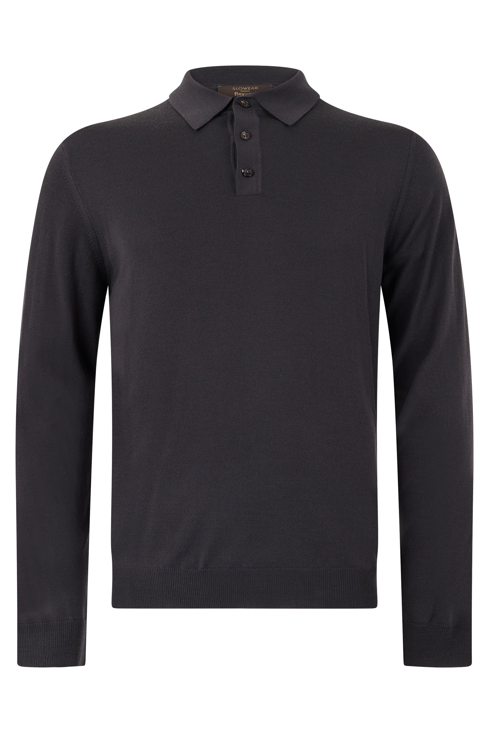 Slowear Virgin Wool Polo — Gray by Slowear