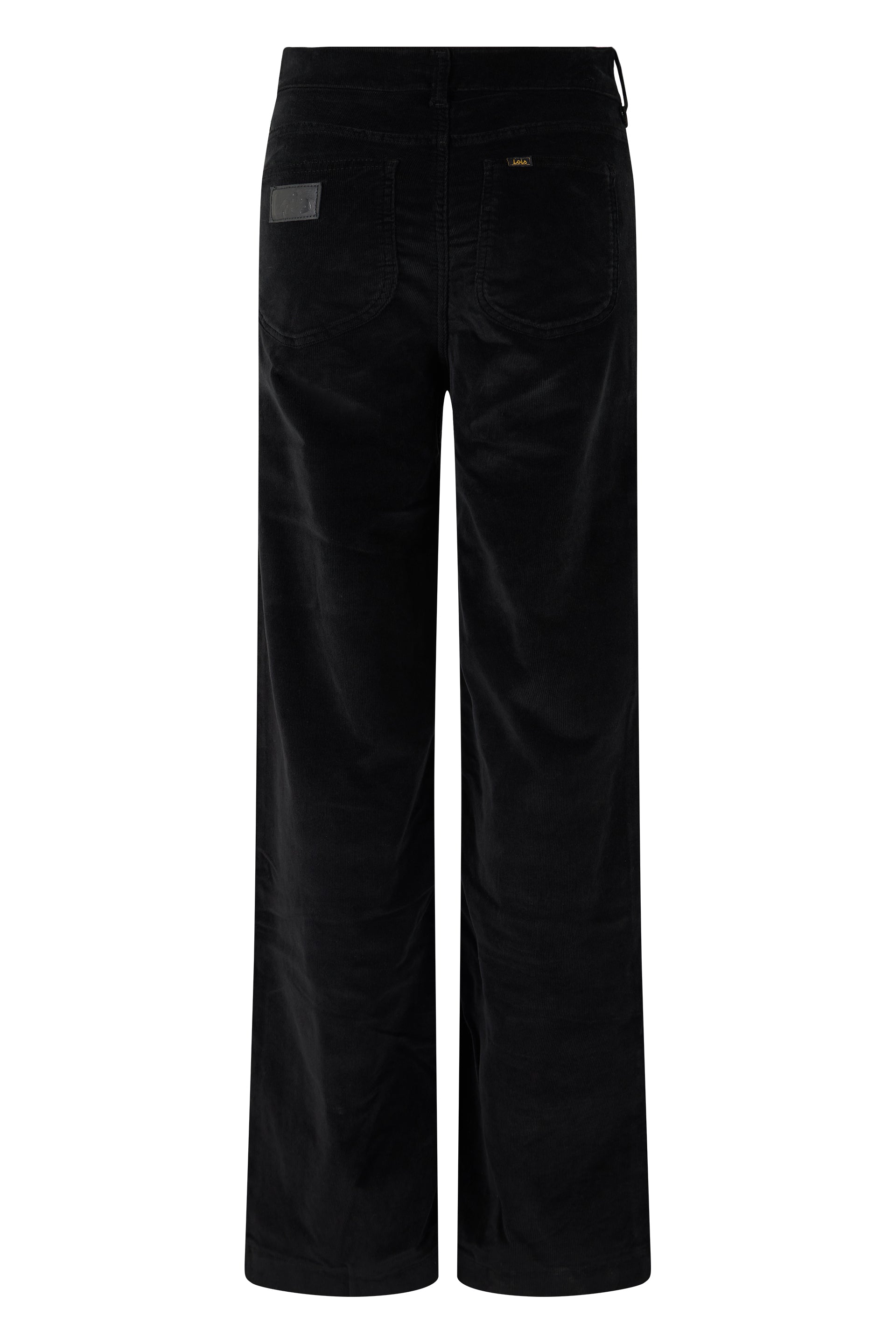 Lois Jeans Cotton Velvet Trousers — Black, view 2