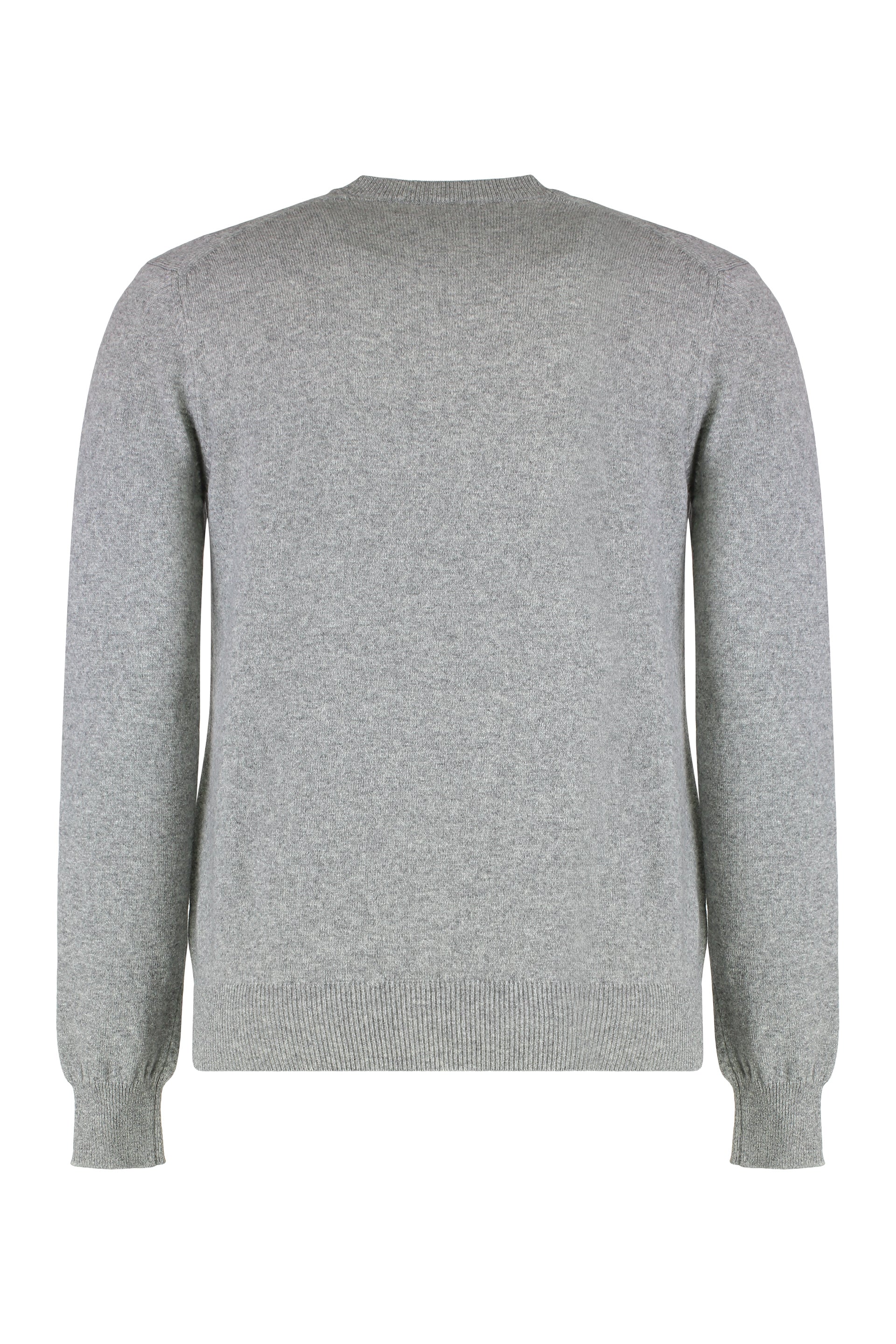 Comme Des GarçOns Play Wool Knit with Logo Detail Cardigan — Gray, view 2