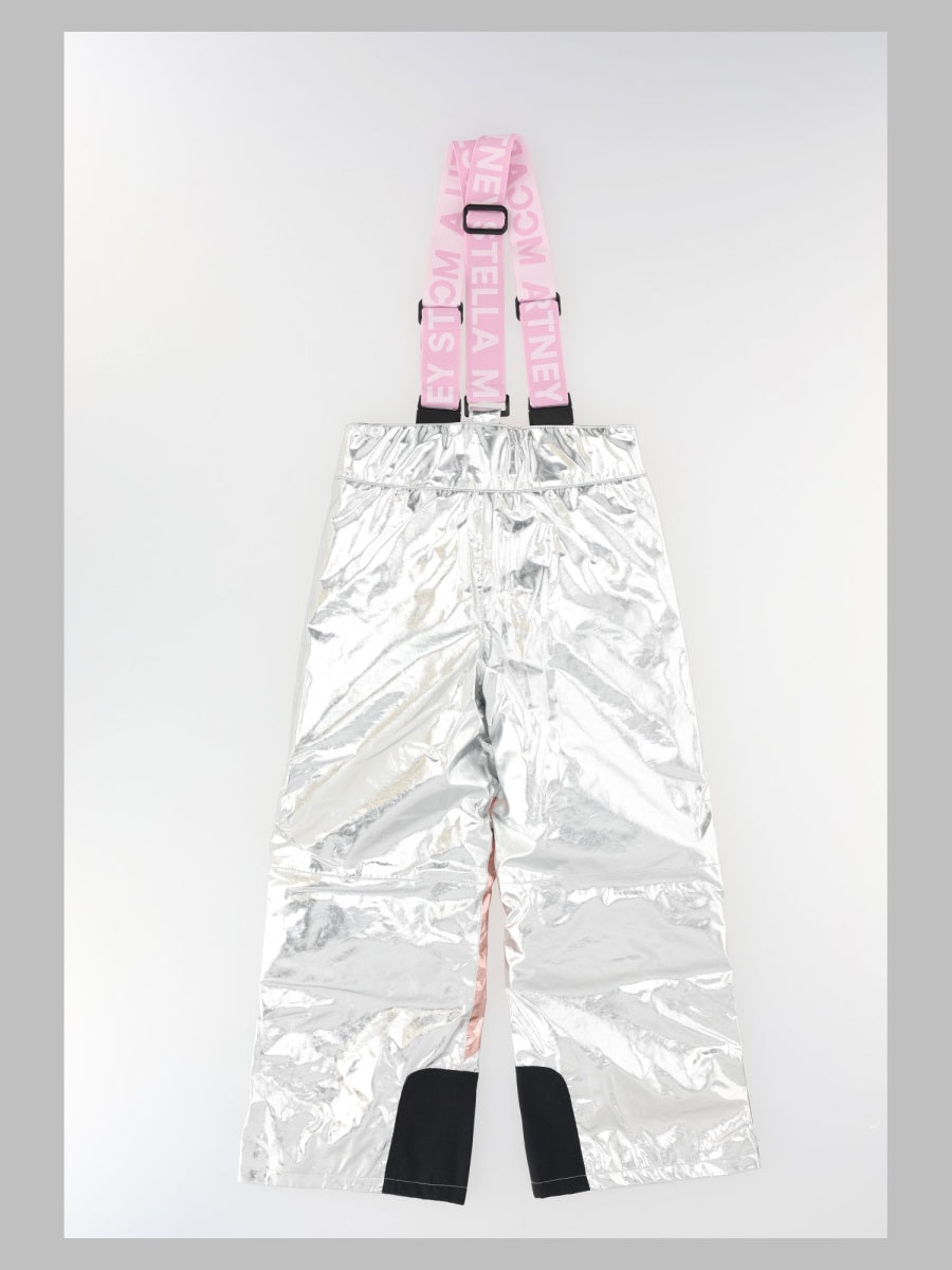 Stella McCartney Water-Resistant Technical Fabric Snow Trousers — Gray, view 2