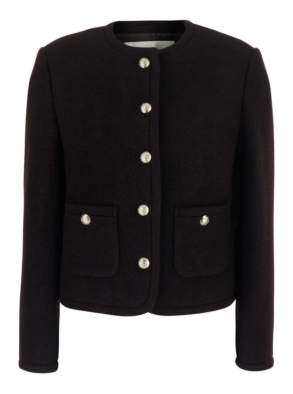Dunst Wool Tweed Blazer — Black by Dunst