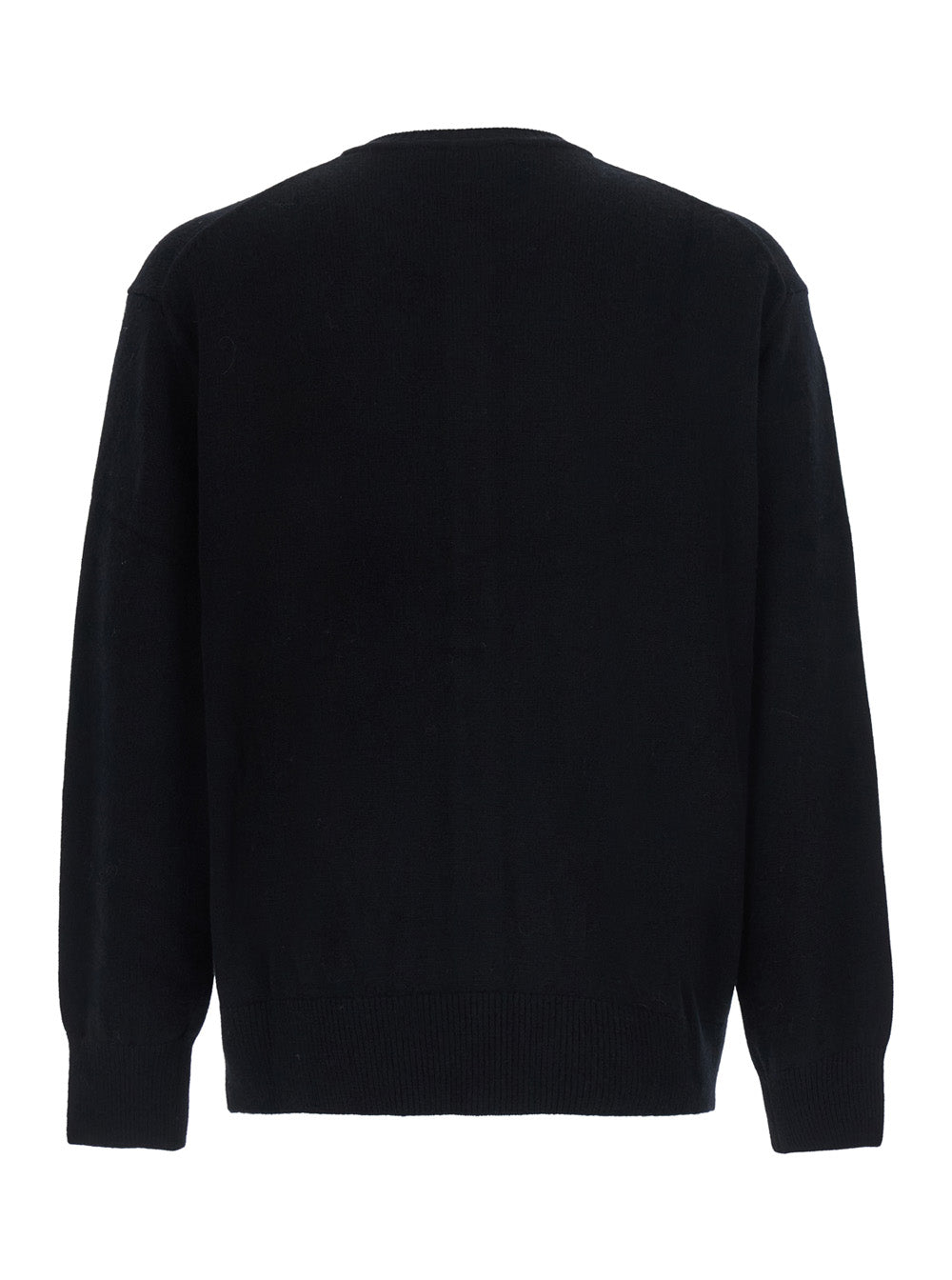 Dunst Wool Blend Crewneck Cardigan — Black, view 2