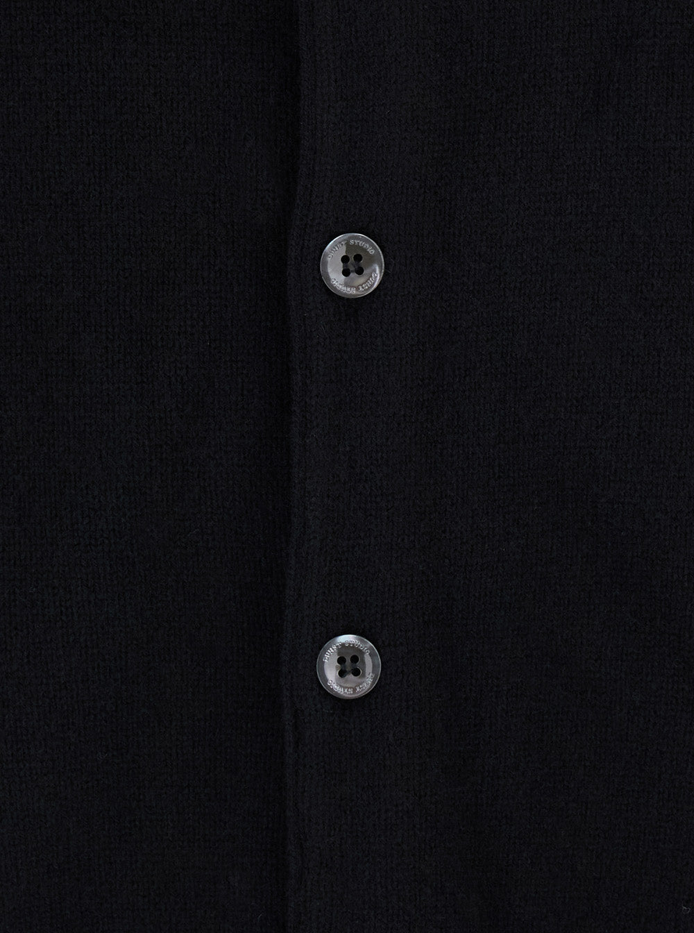 Dunst Wool Blend Crewneck Cardigan — Black, view 3