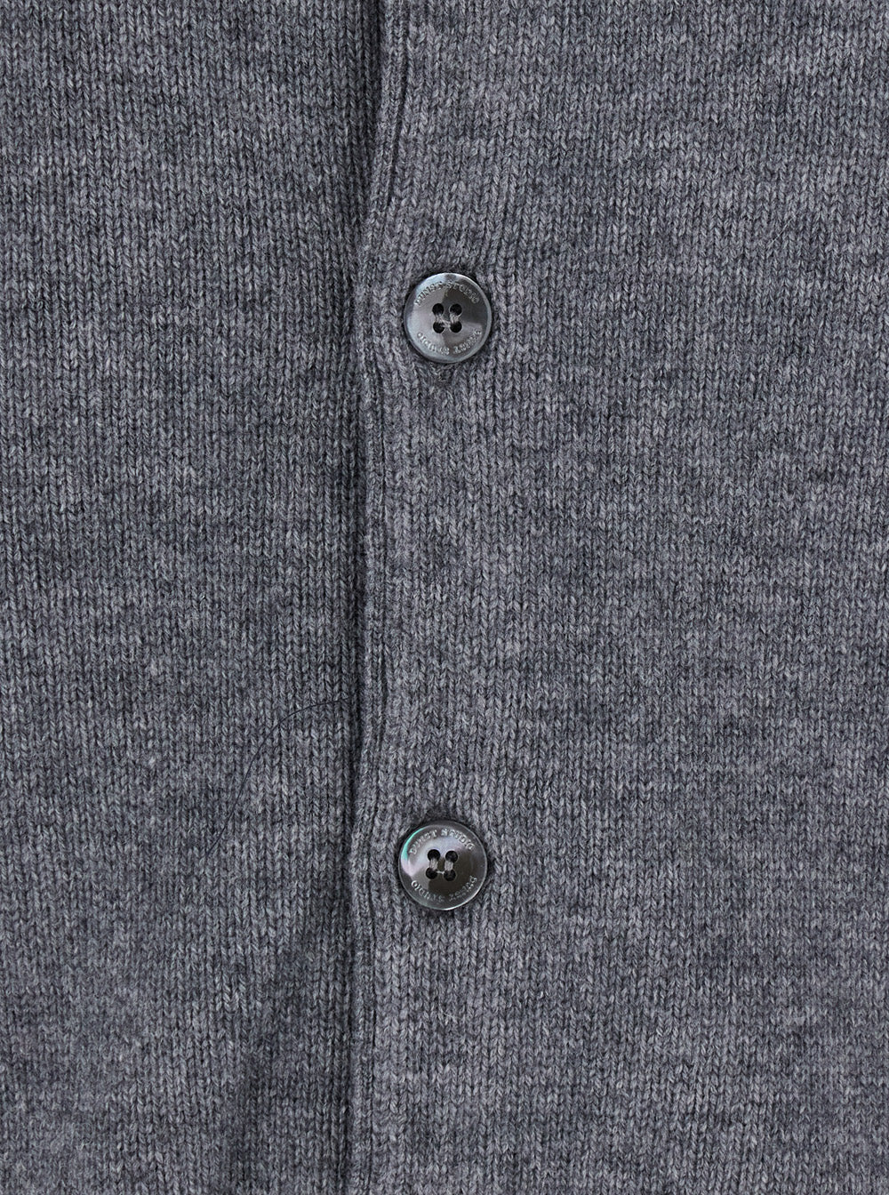 Dunst Crewneck Wool Blend Cardigan — Gray, view 3