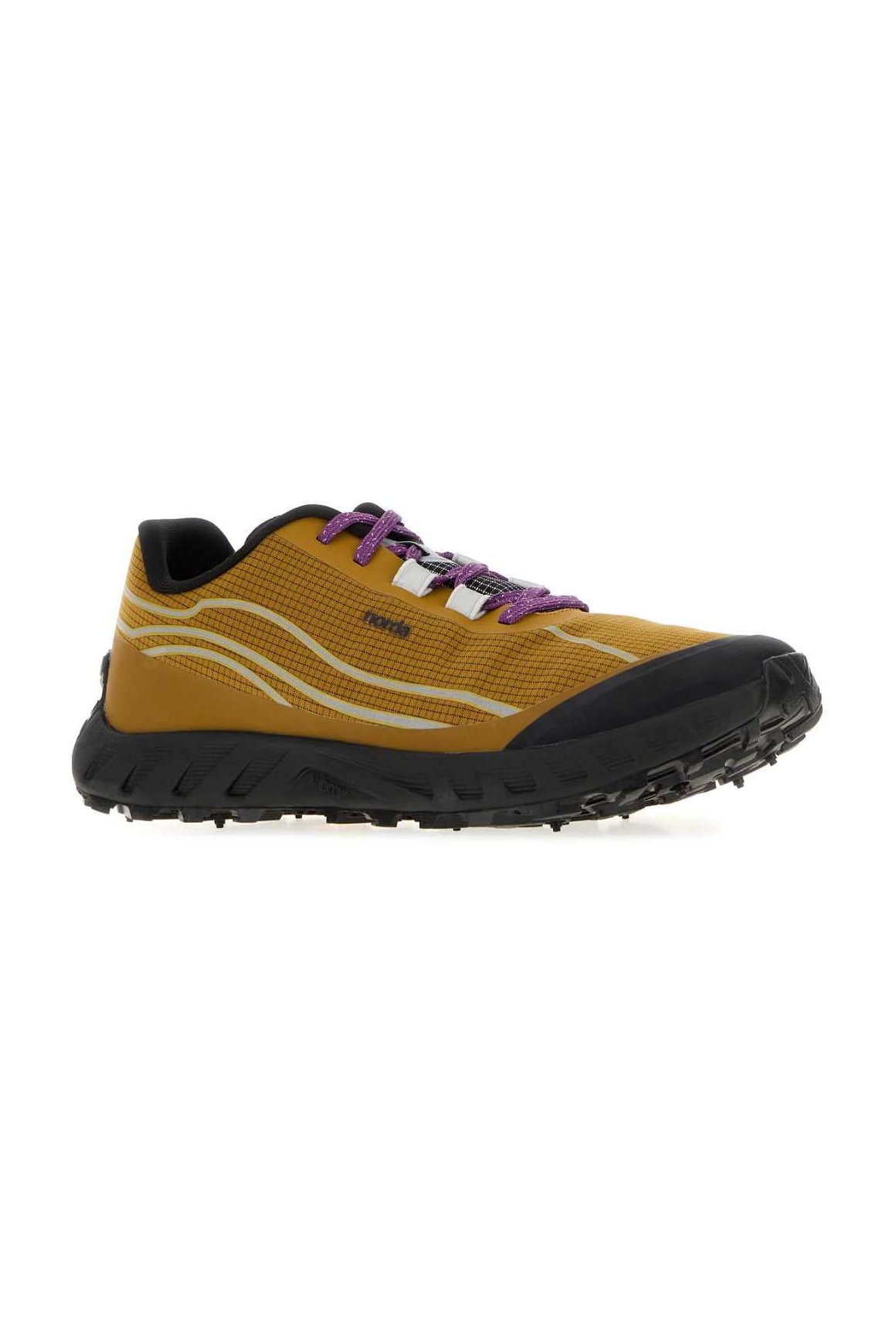 Norda Canvas Low-Top Sneakers — Gold, view 2
