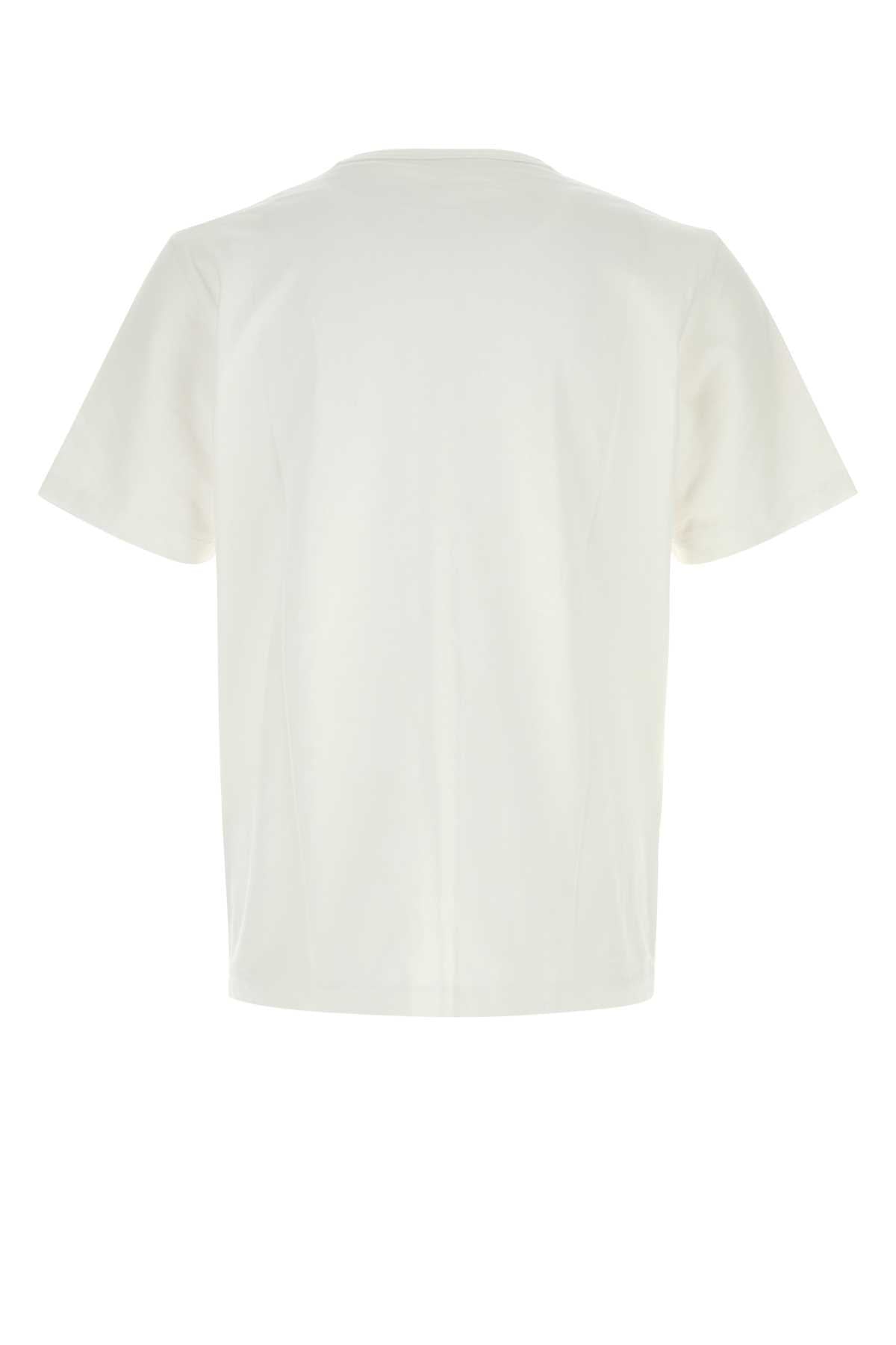 JW Anderson Logo-Embroidered T-Shirt — White, view 2