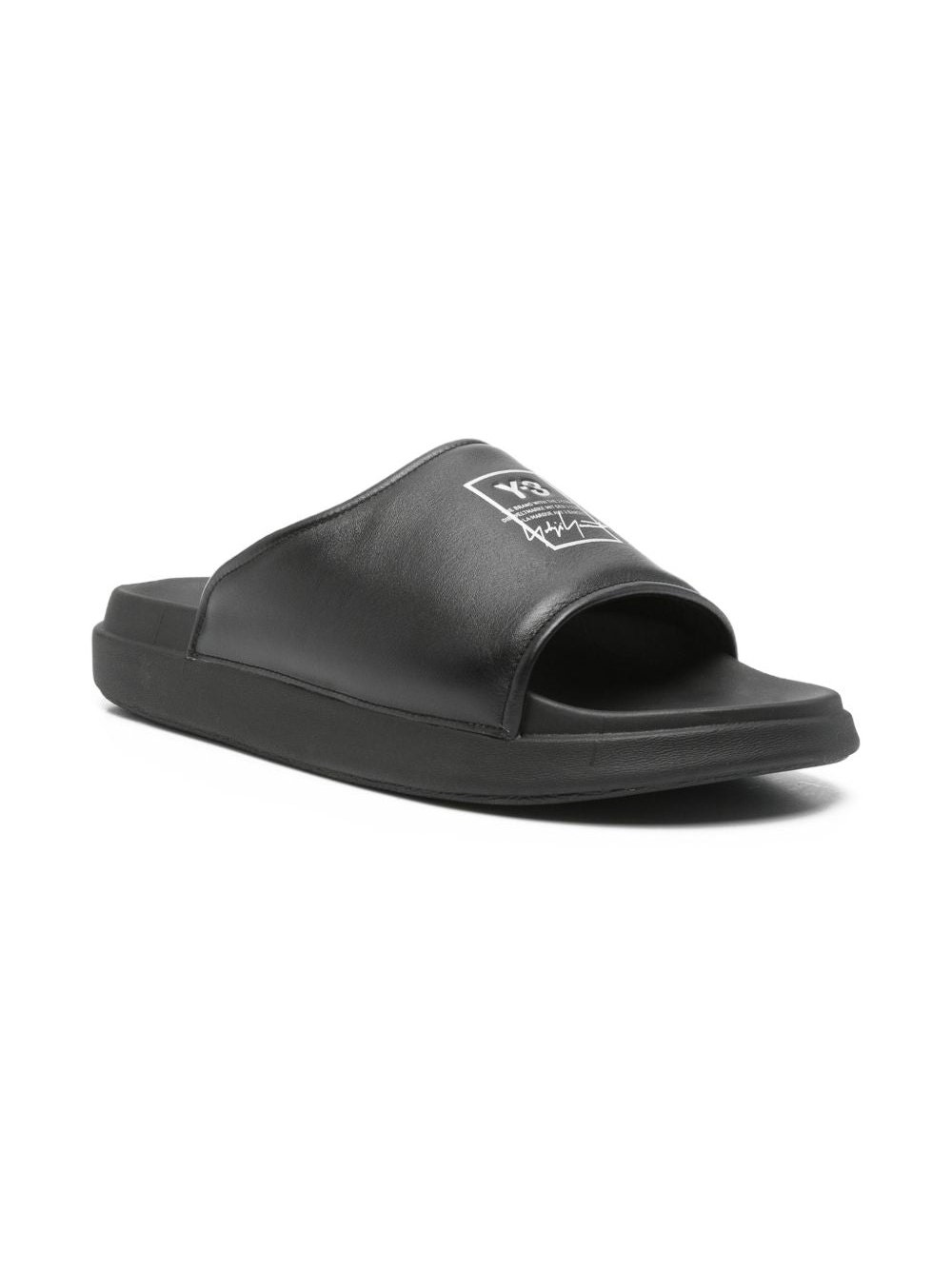 Y-3 Logo Slides — Black, view 3