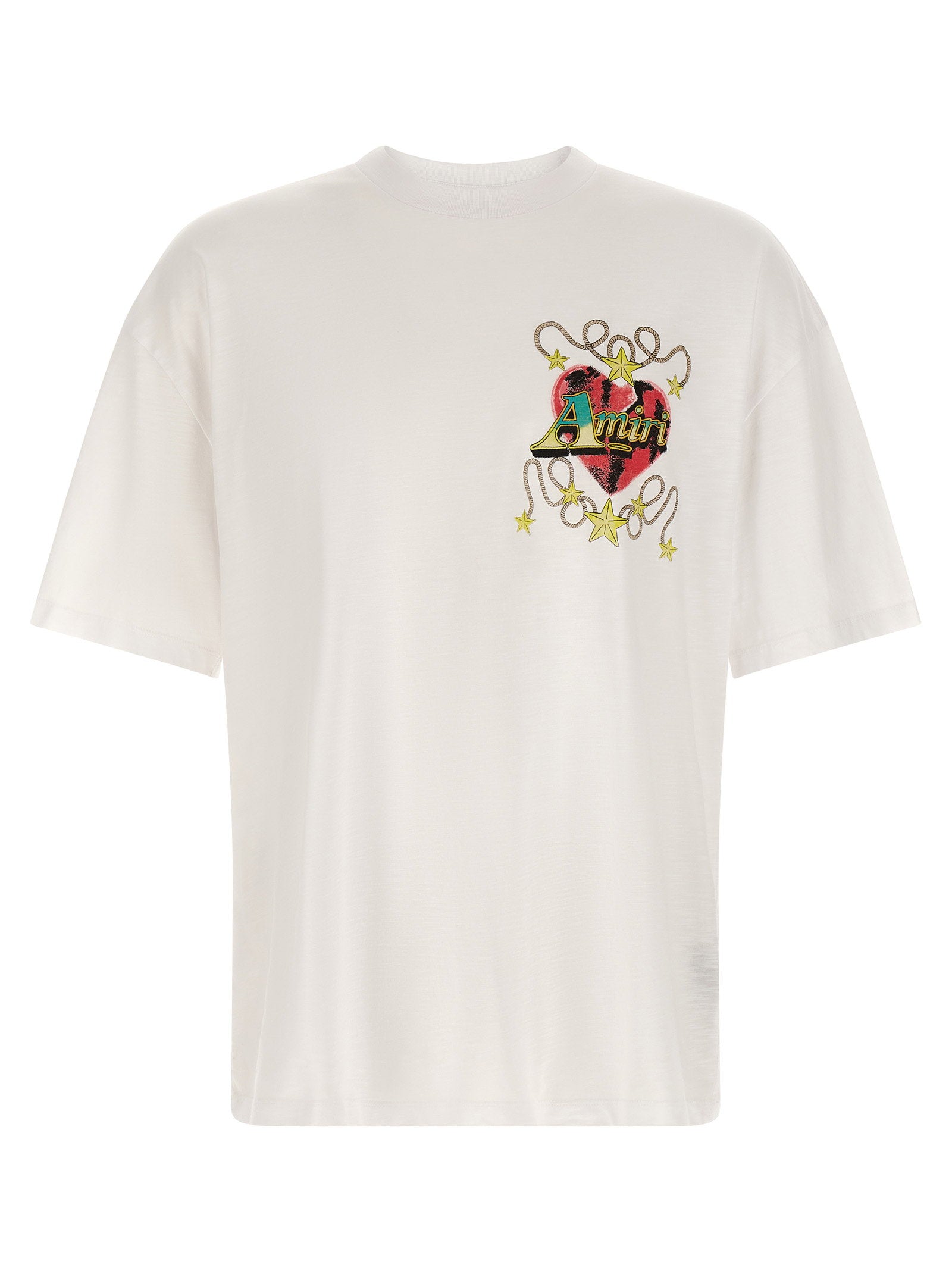 Amiri Embroidered Heart Graphic T-Shirt — White by Amiri
