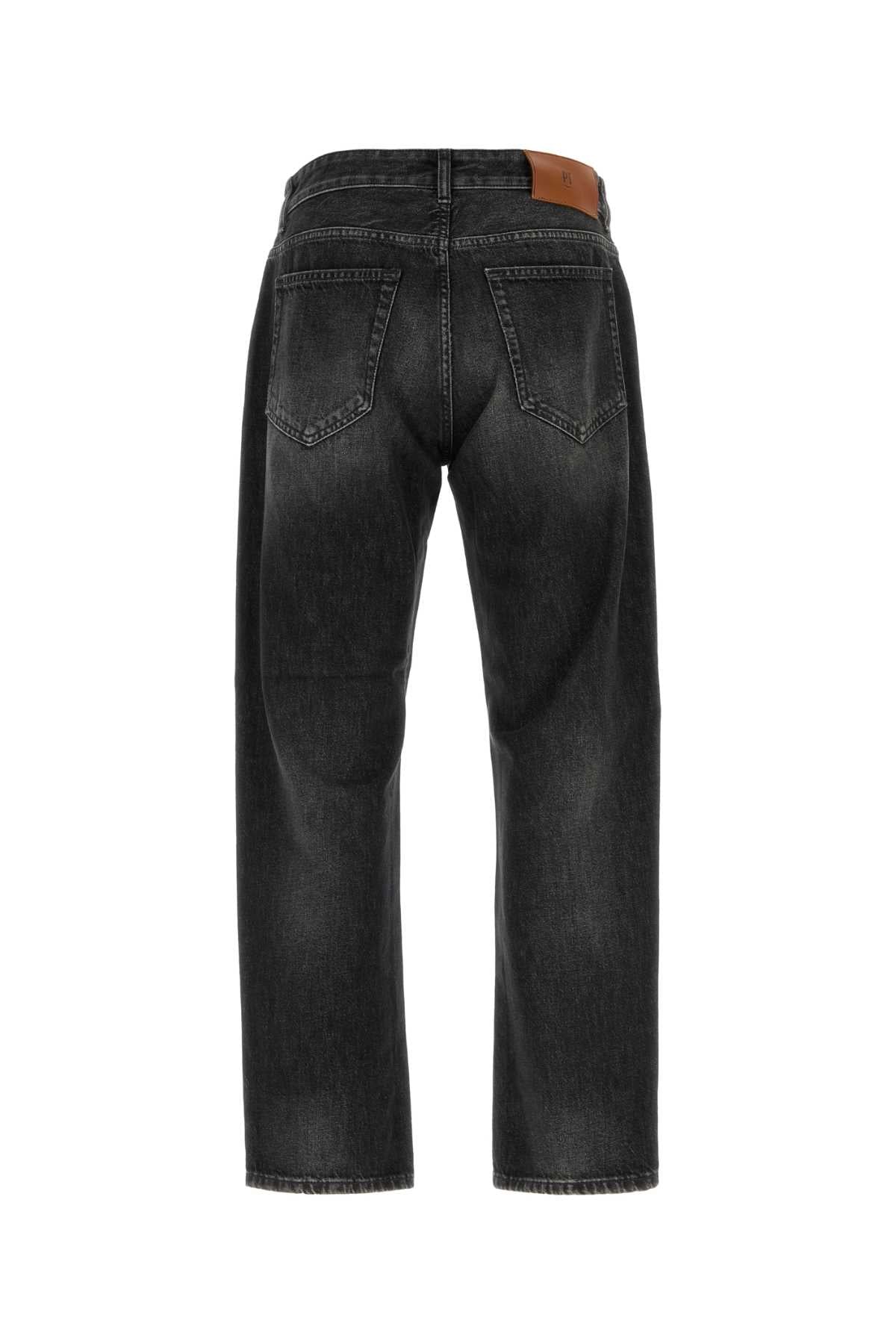 Pt Torino Black Denim Jeans — Black, view 2