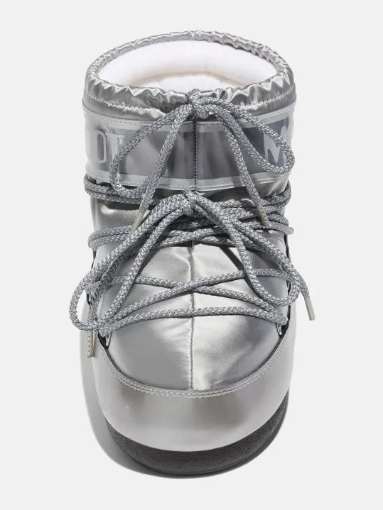 Moon Boot Silver Quilted Boot — Silver, view 3