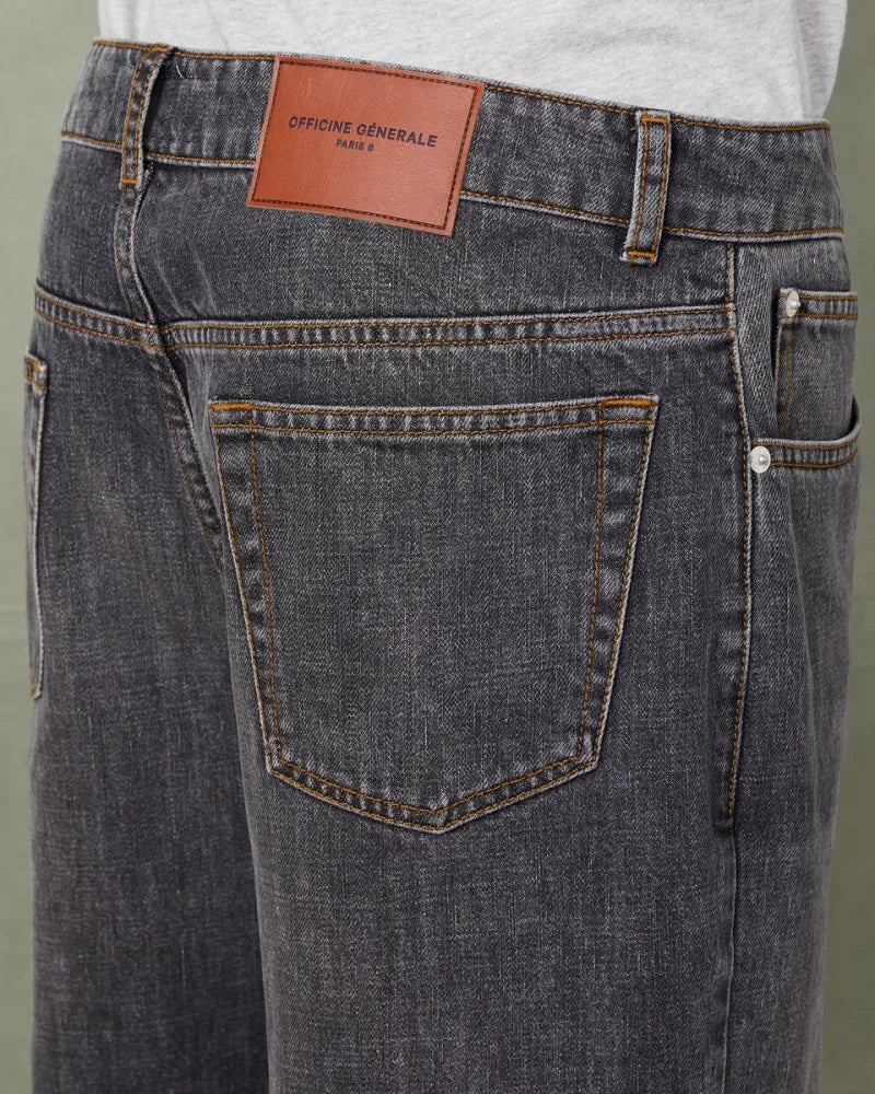 Officine Generale Off H26 Jeans — Anthracite, view 3