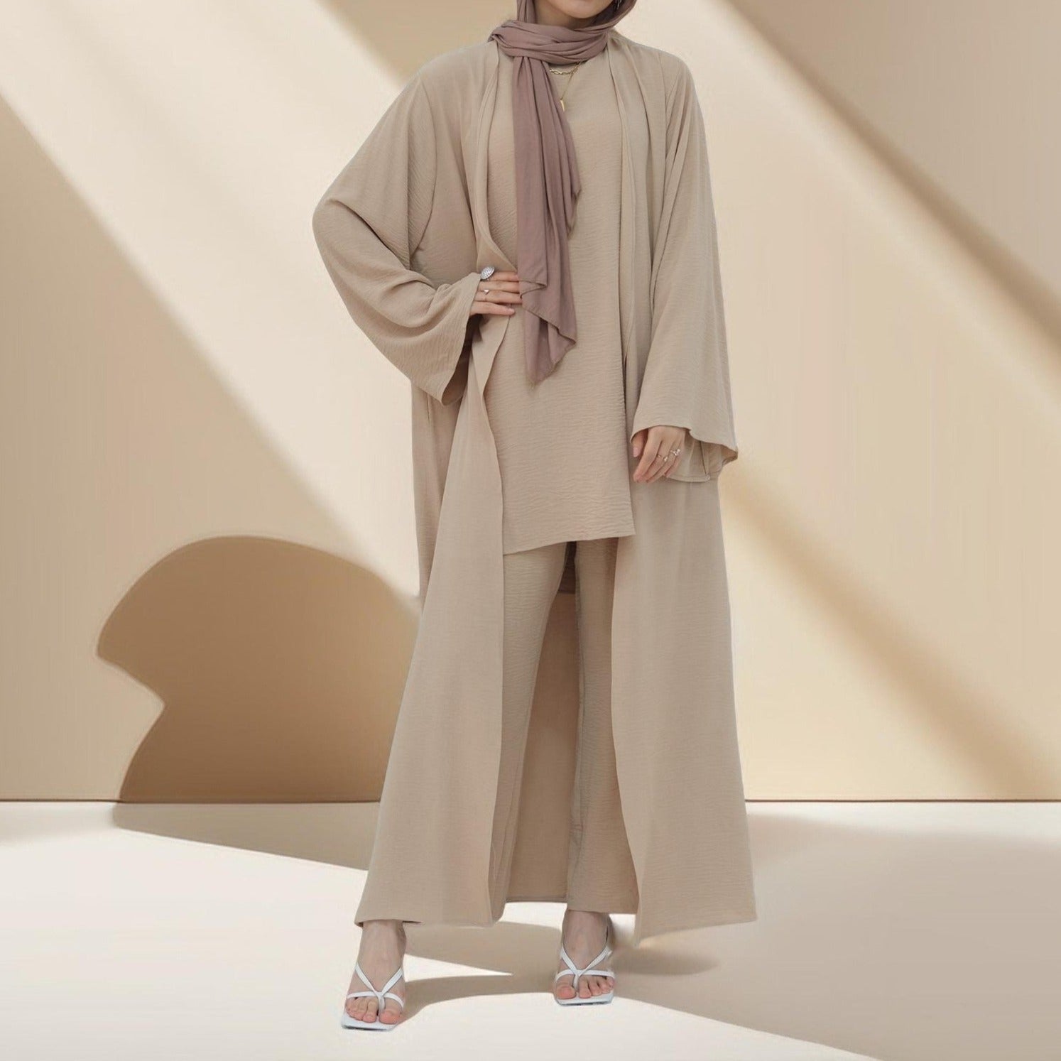 Comfy Cover-Up 3 PC Abaya Set, view 4