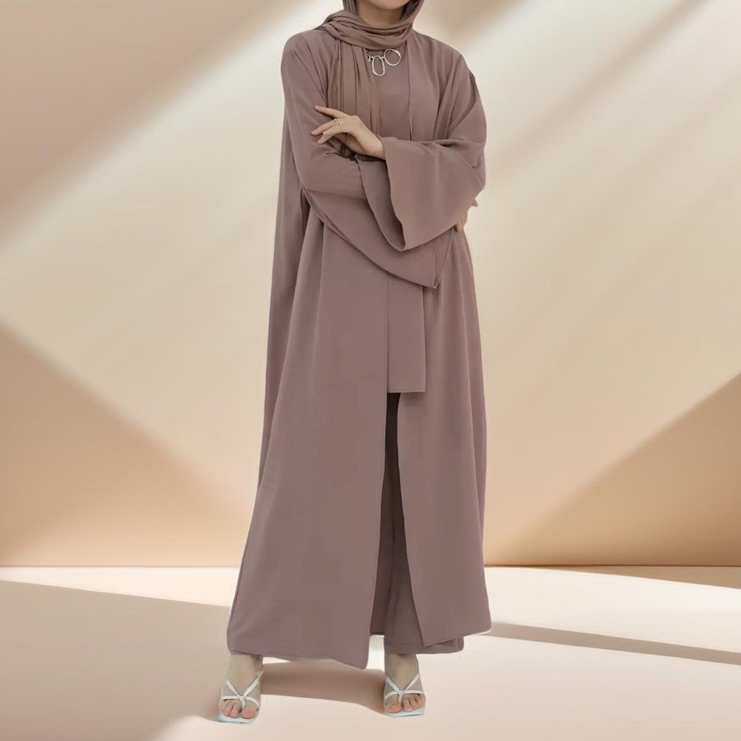 Comfy Cover-Up 3 PC Abaya Set, view 5