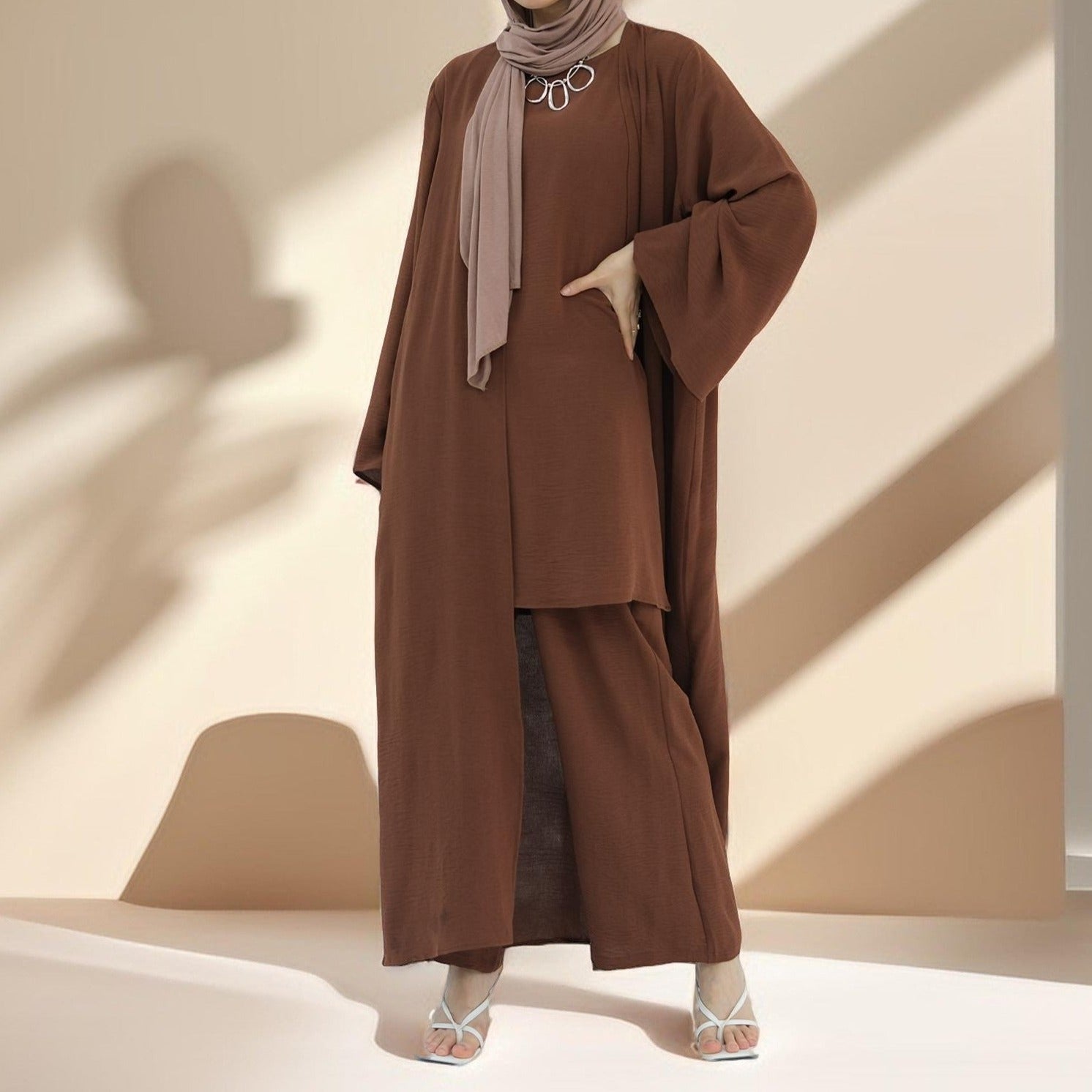 Comfy Cover-Up 3 PC Abaya Set, view 7